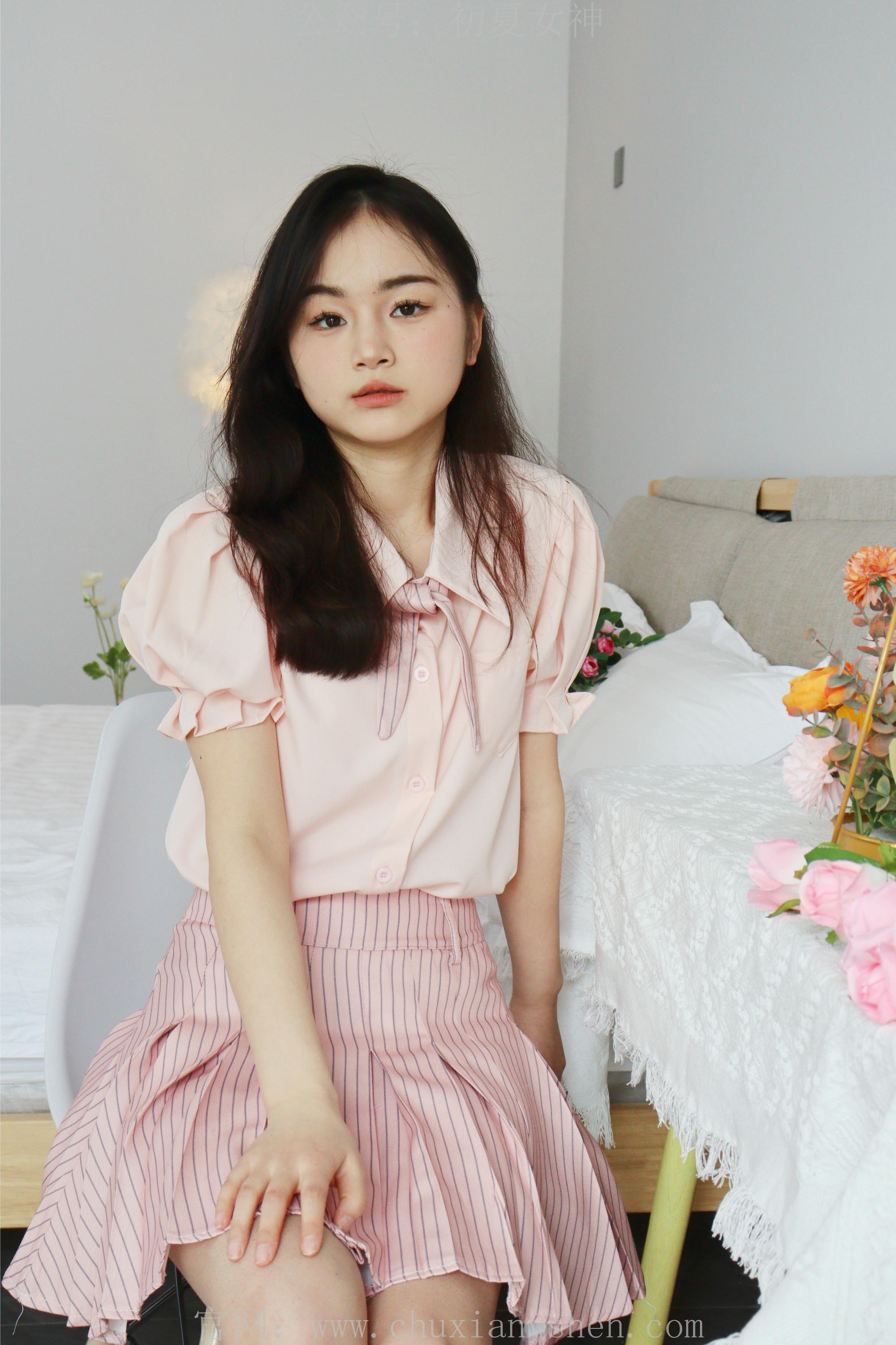 初夏女神 NO.230 十一~粉色S码休闲JK搭白色高跟鞋 [97P1V 6.40 GB]_第4集