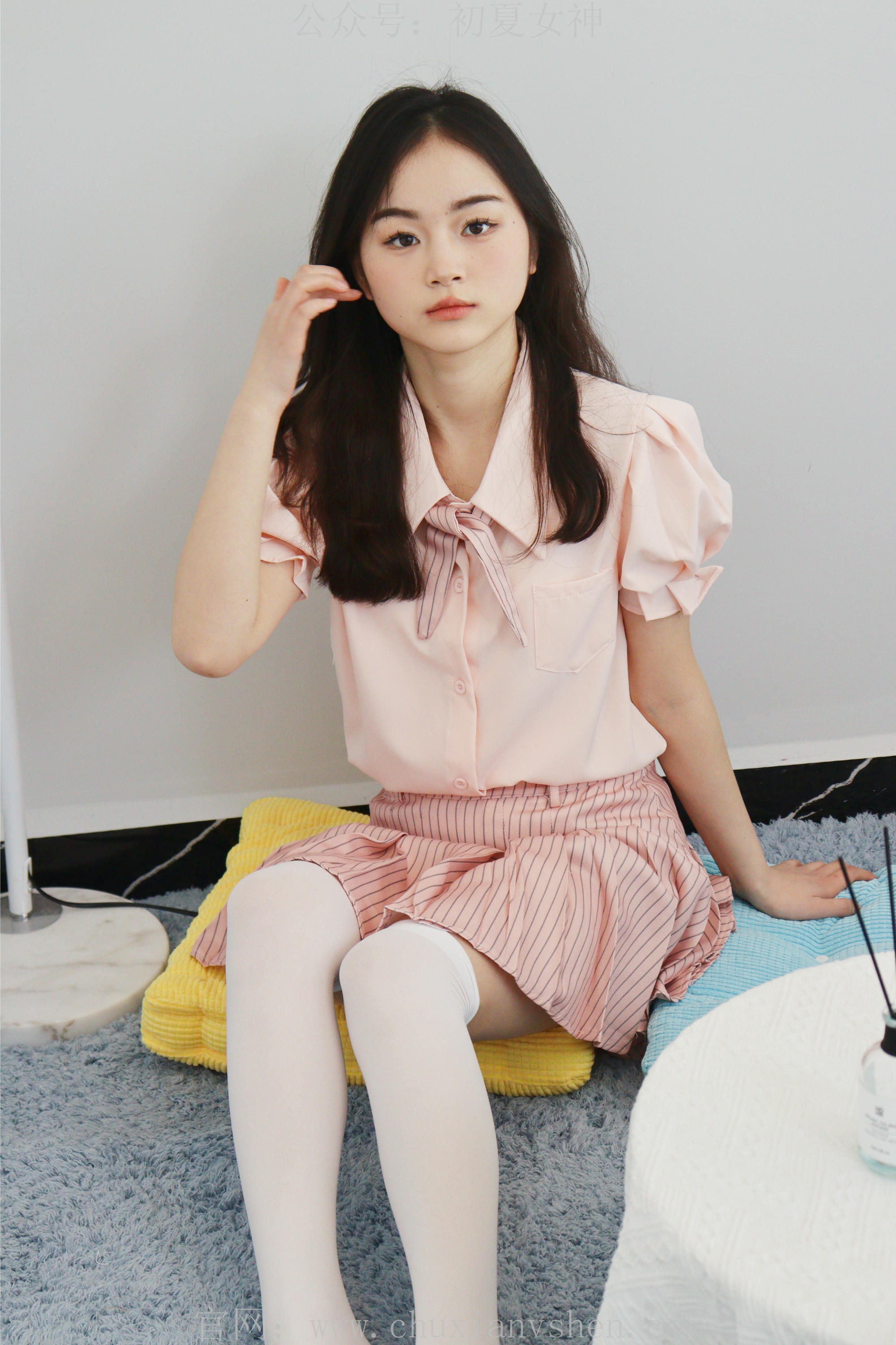 初夏女神 NO.230 十一~粉色S码休闲JK搭白色高跟鞋 [97P1V 6.40 GB]_第5集