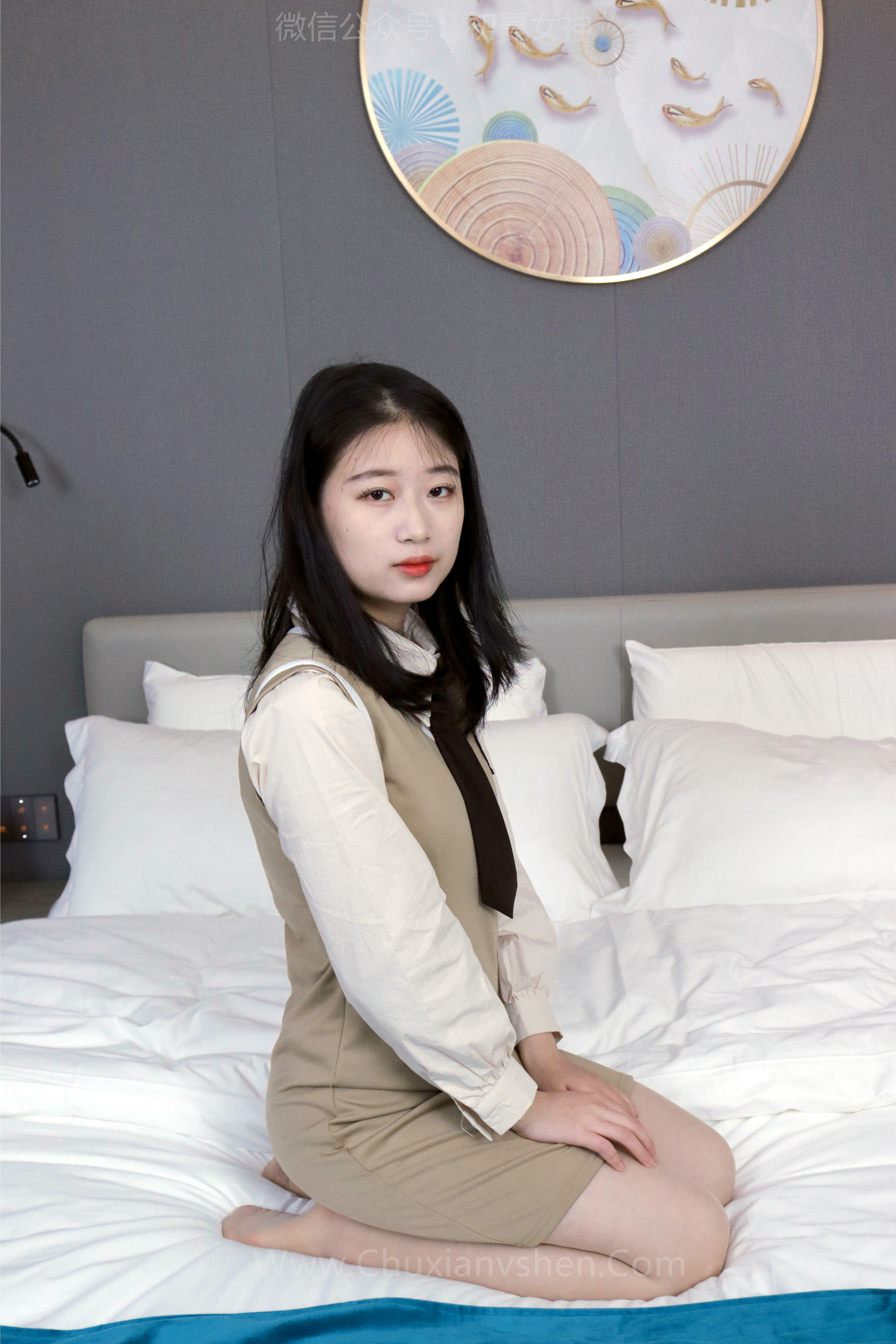 初夏女神 NO.231 念念~秋冬学院风显瘦连衣裙S码搭配 [131P1V 4.43 GB]_第5集