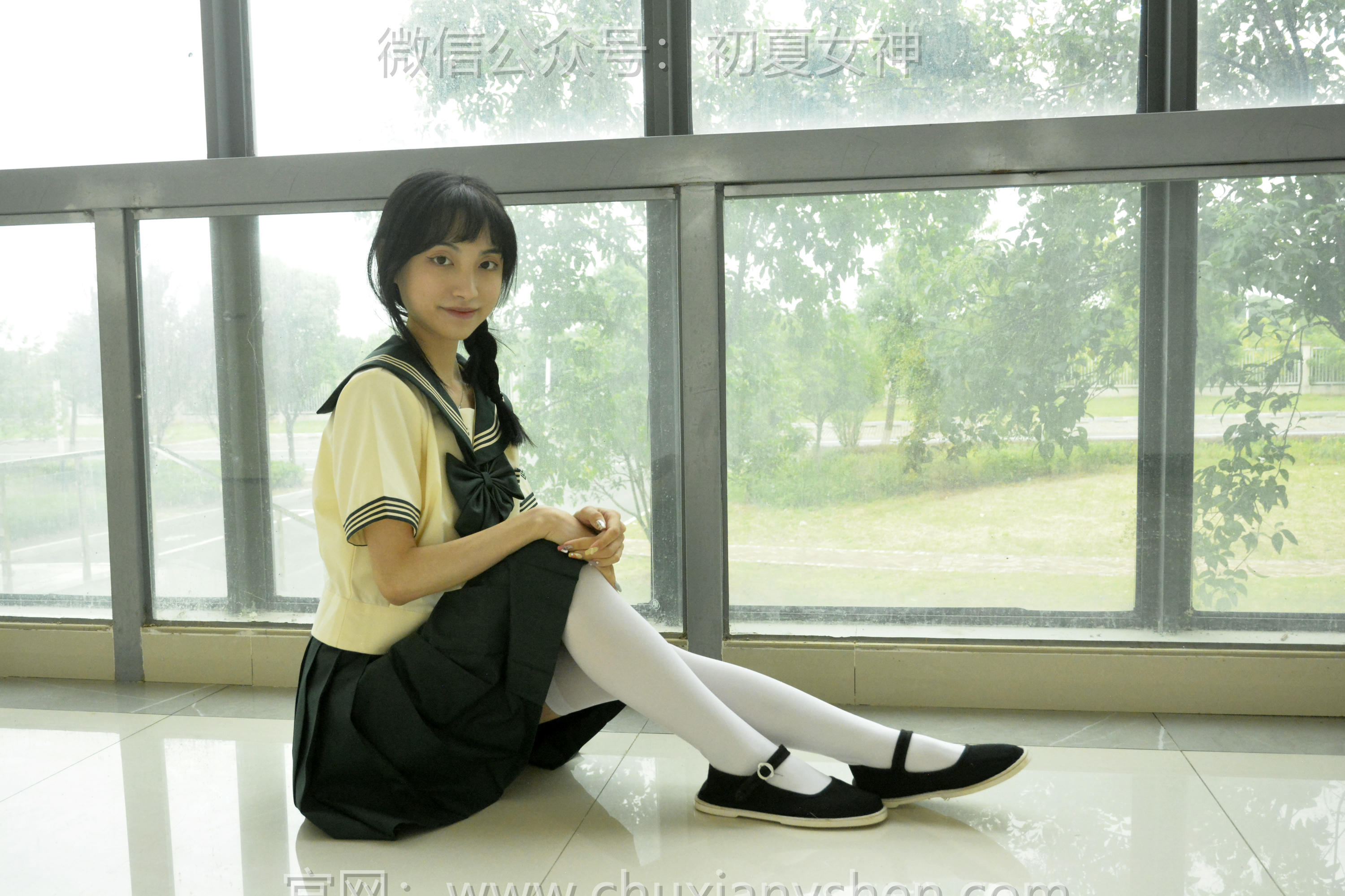 初夏女神 NO.237 柒柒~【绿色水手服】刚入手的水手服是时候展示一趟了 [140P1V 4.76 GB]_第6集