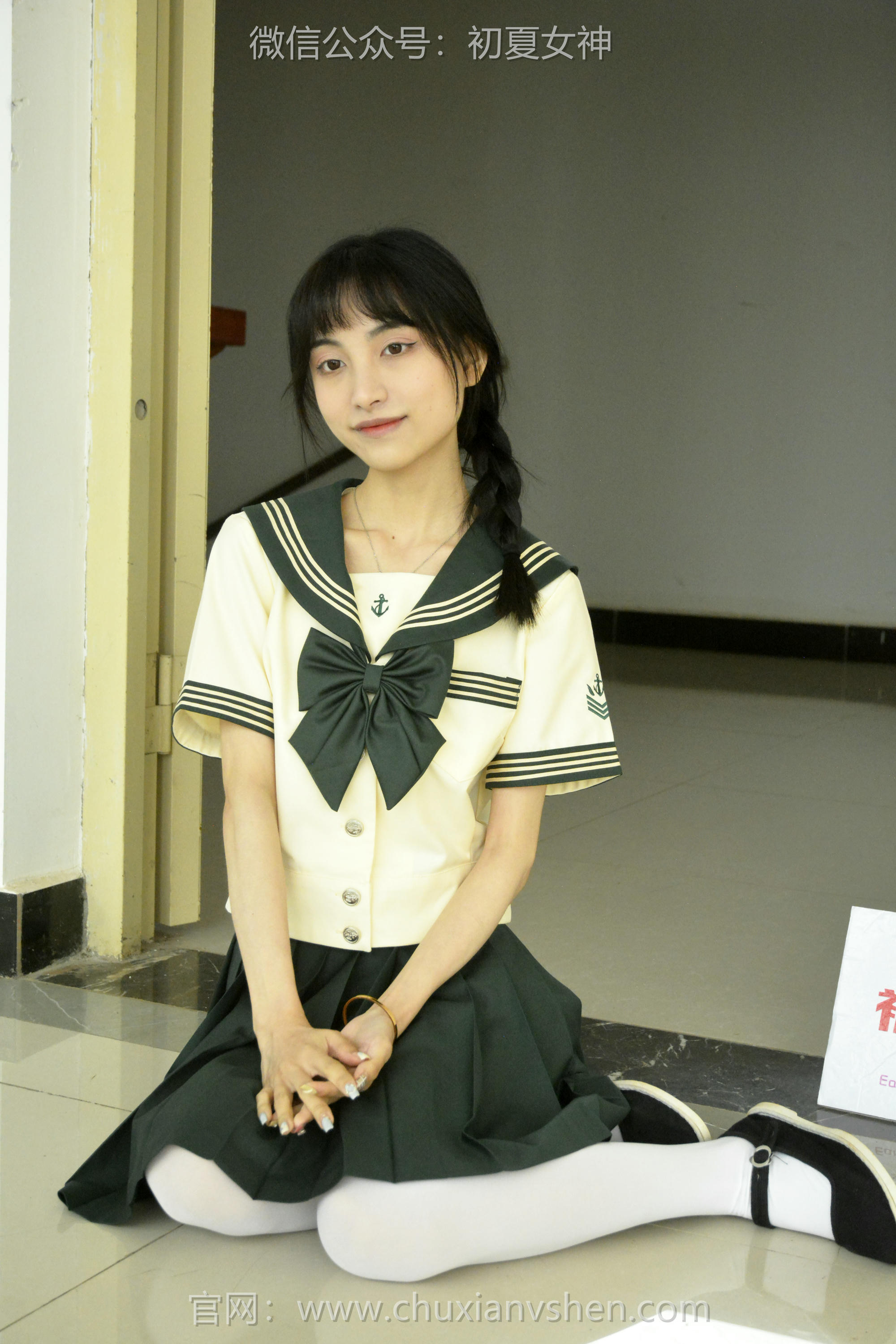 初夏女神 NO.237 柒柒~【绿色水手服】刚入手的水手服是时候展示一趟了 [140P1V 4.76 GB]_第7集