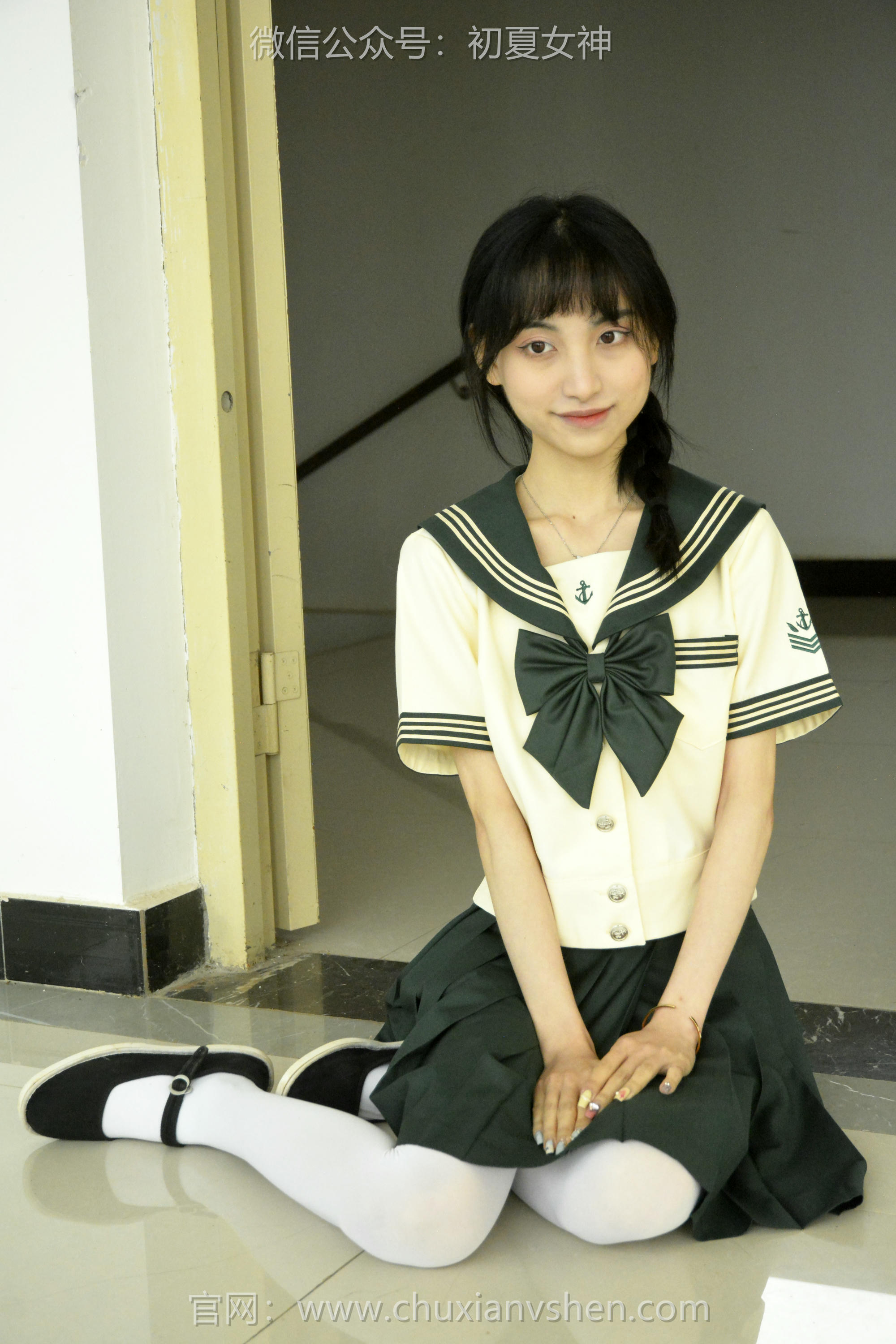 初夏女神 NO.237 柒柒~【绿色水手服】刚入手的水手服是时候展示一趟了 [140P1V 4.76 GB]_第7集