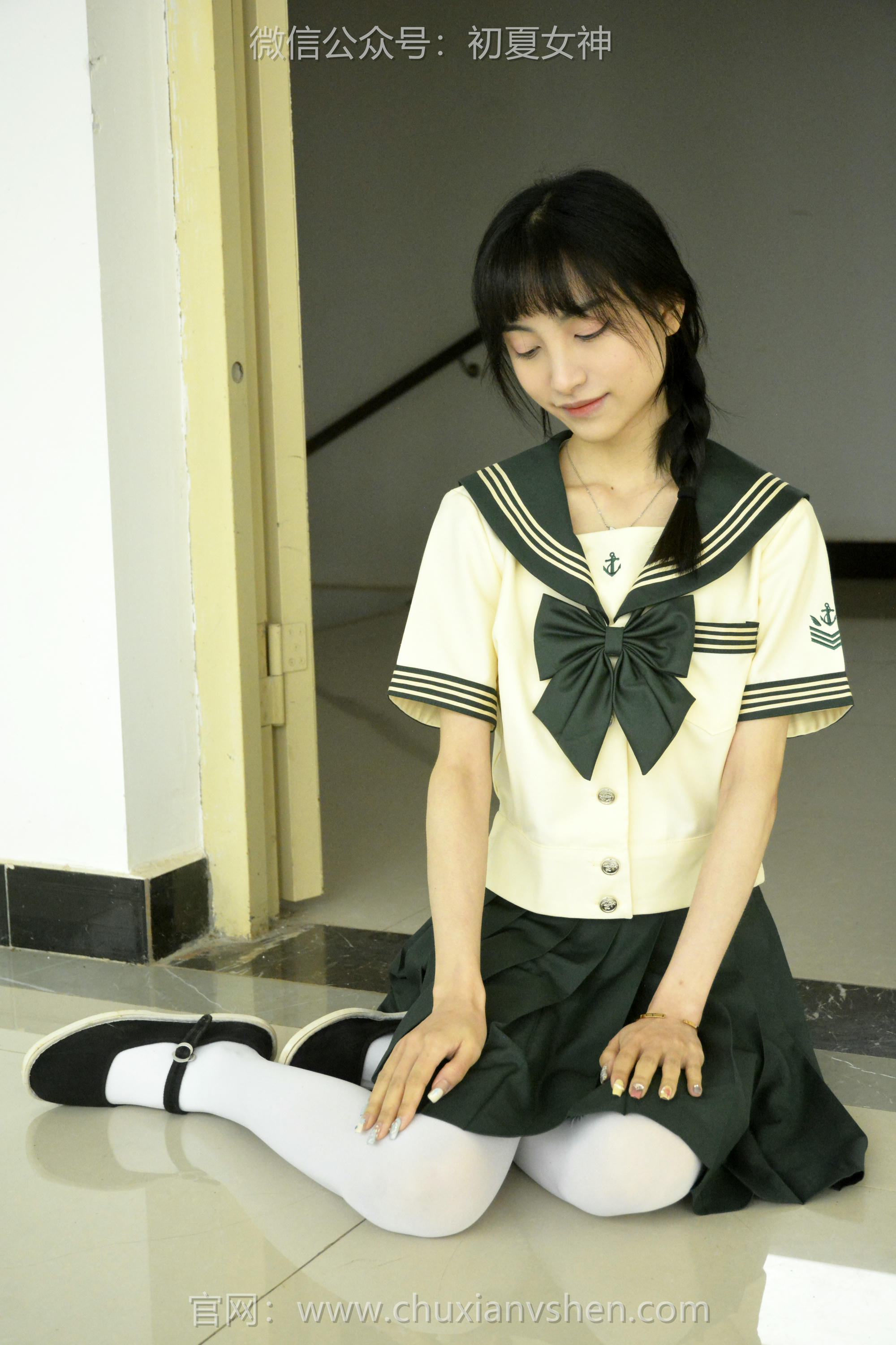 初夏女神 NO.237 柒柒~【绿色水手服】刚入手的水手服是时候展示一趟了 [140P1V 4.76 GB]_第7集