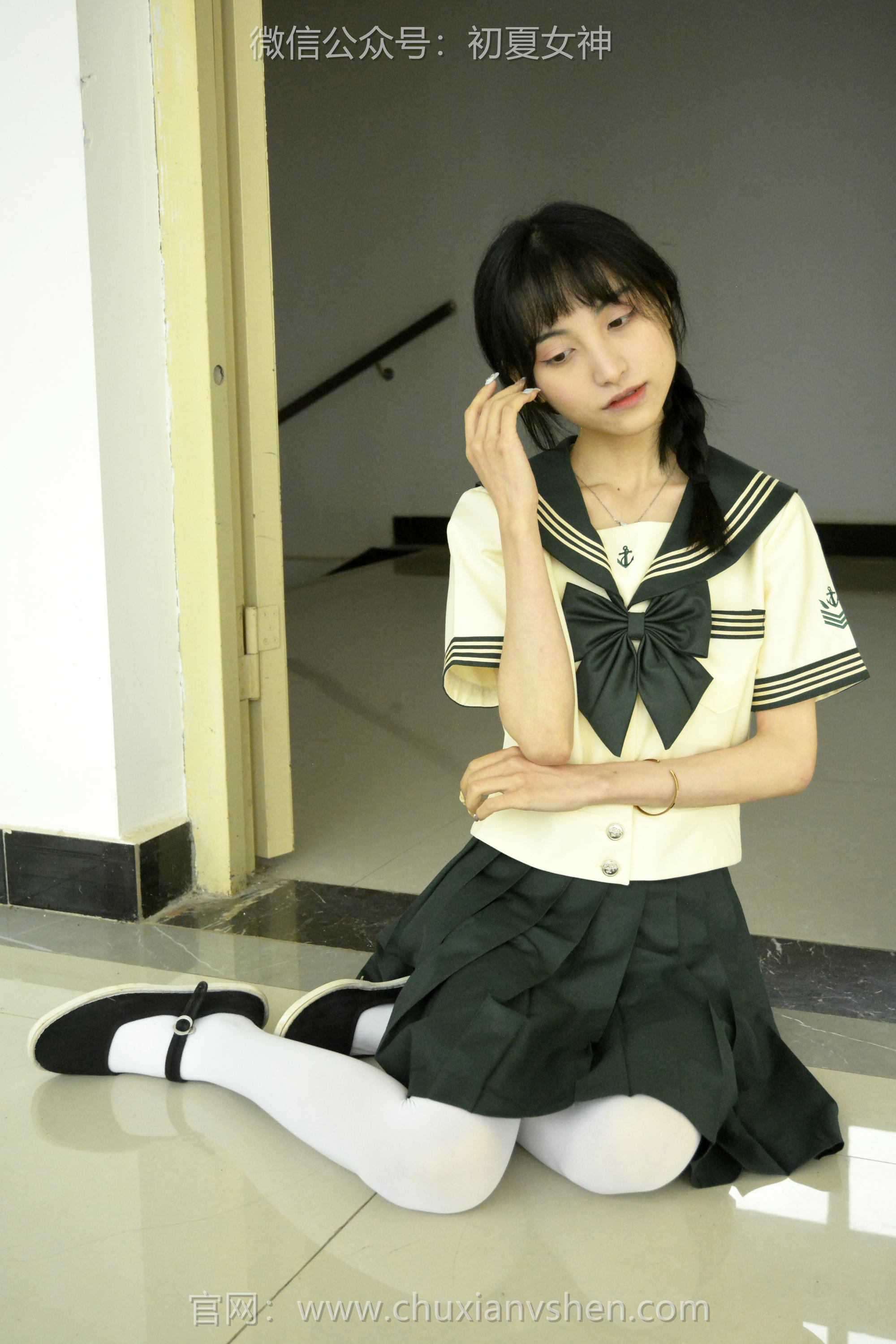 初夏女神 NO.237 柒柒~【绿色水手服】刚入手的水手服是时候展示一趟了 [140P1V 4.76 GB]_第7集