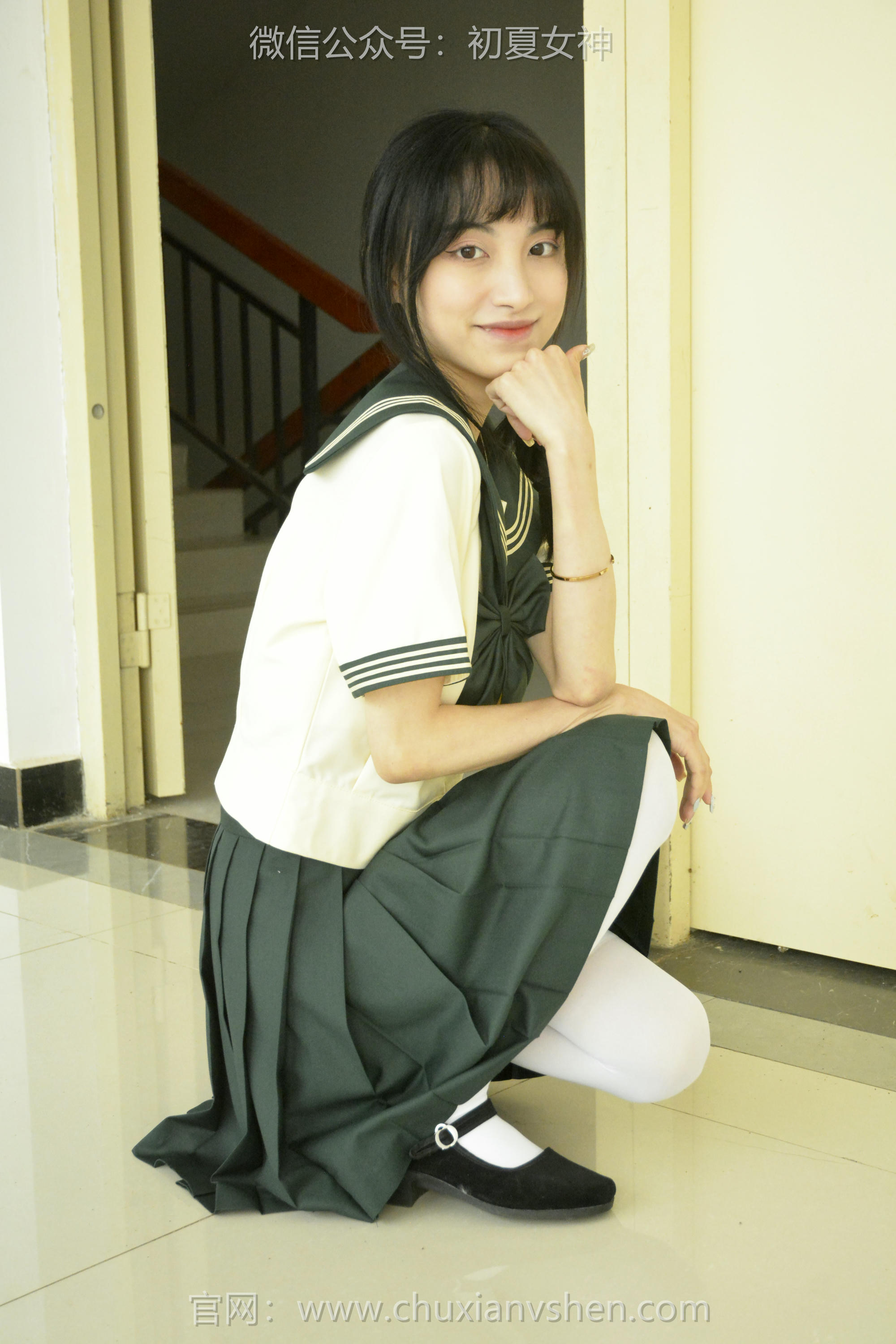 初夏女神 NO.237 柒柒~【绿色水手服】刚入手的水手服是时候展示一趟了 [140P1V 4.76 GB]_第4集