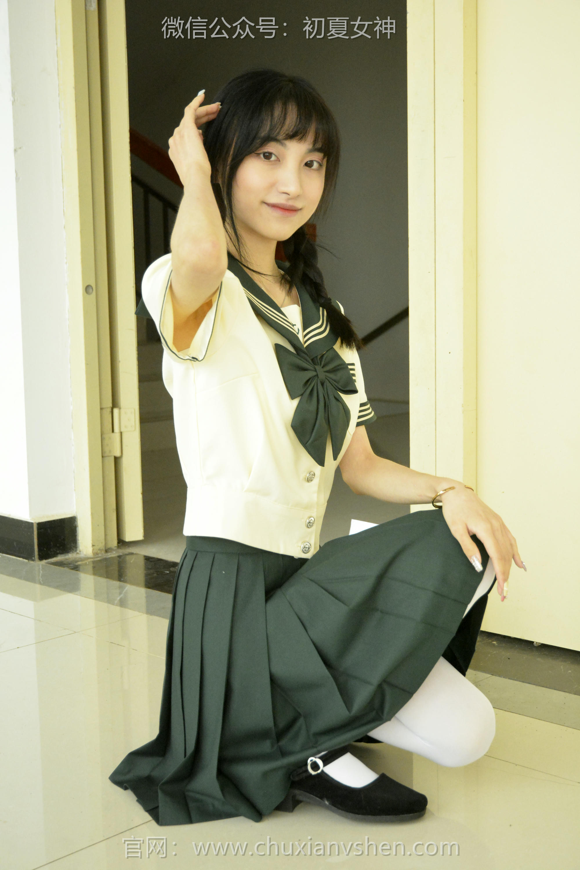 初夏女神 NO.237 柒柒~【绿色水手服】刚入手的水手服是时候展示一趟了 [140P1V 4.76 GB]_第4集