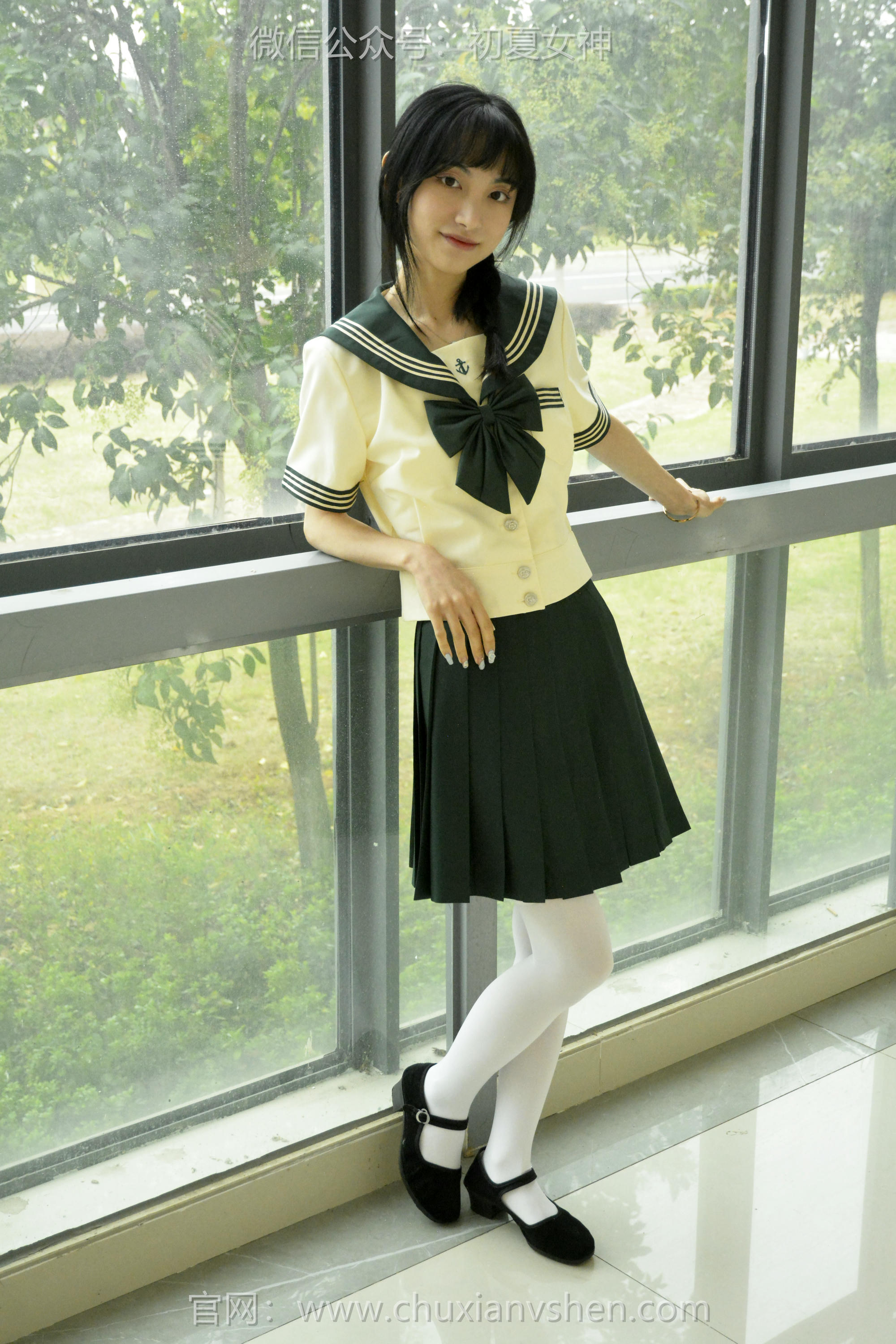 初夏女神 NO.237 柒柒~【绿色水手服】刚入手的水手服是时候展示一趟了 [140P1V 4.76 GB]_第5集