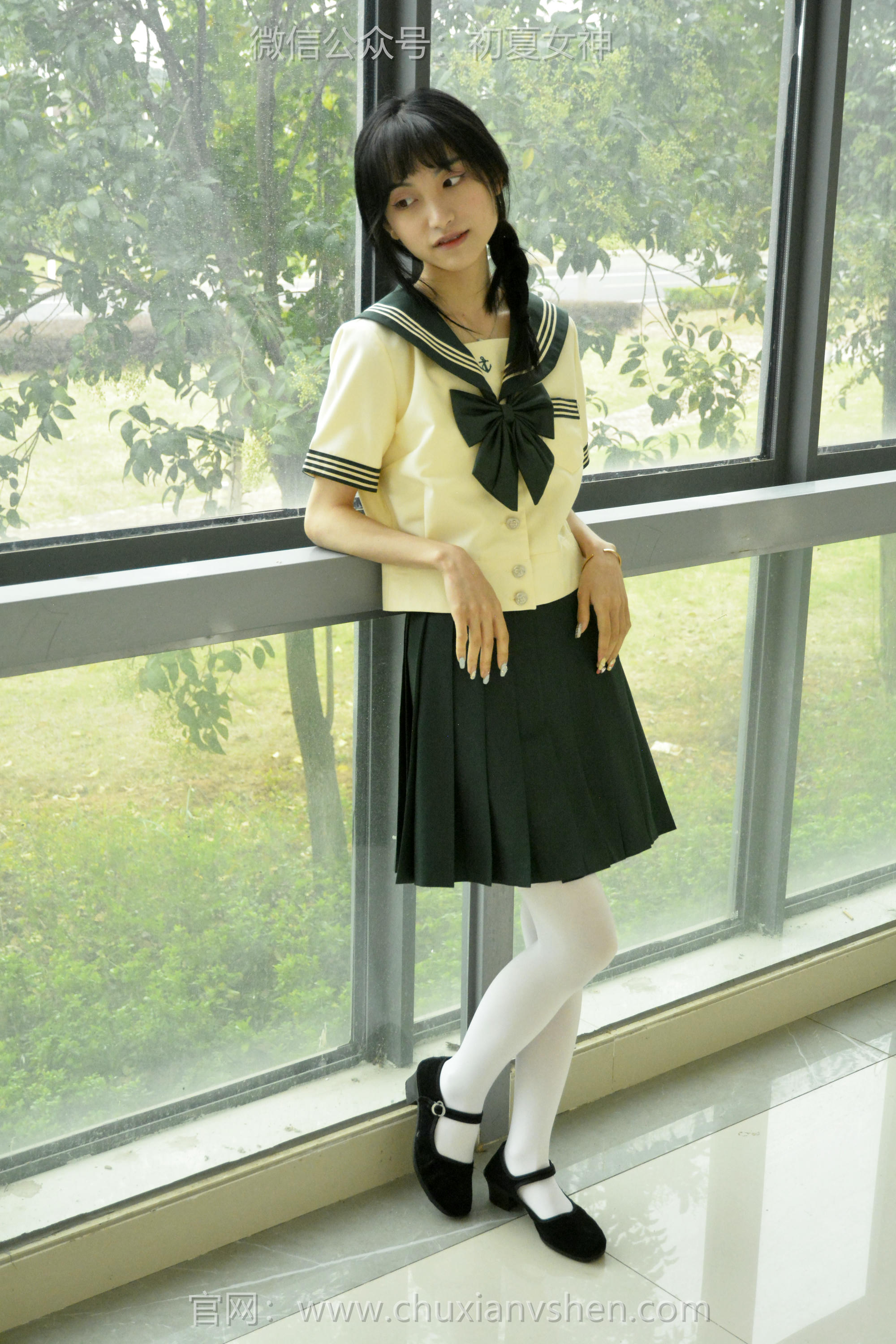 初夏女神 NO.237 柒柒~【绿色水手服】刚入手的水手服是时候展示一趟了 [140P1V 4.76 GB]_第5集