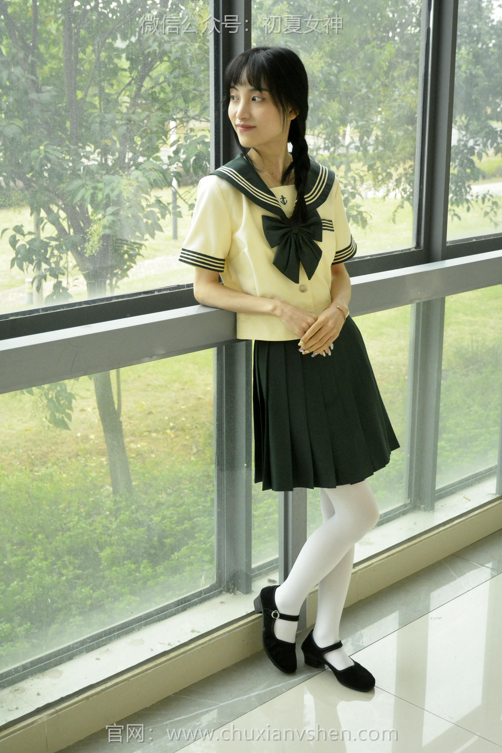 初夏女神 NO.237 柒柒~【绿色水手服】刚入手的水手服是时候展示一趟了 [140P1V 4.76 GB]_第5集