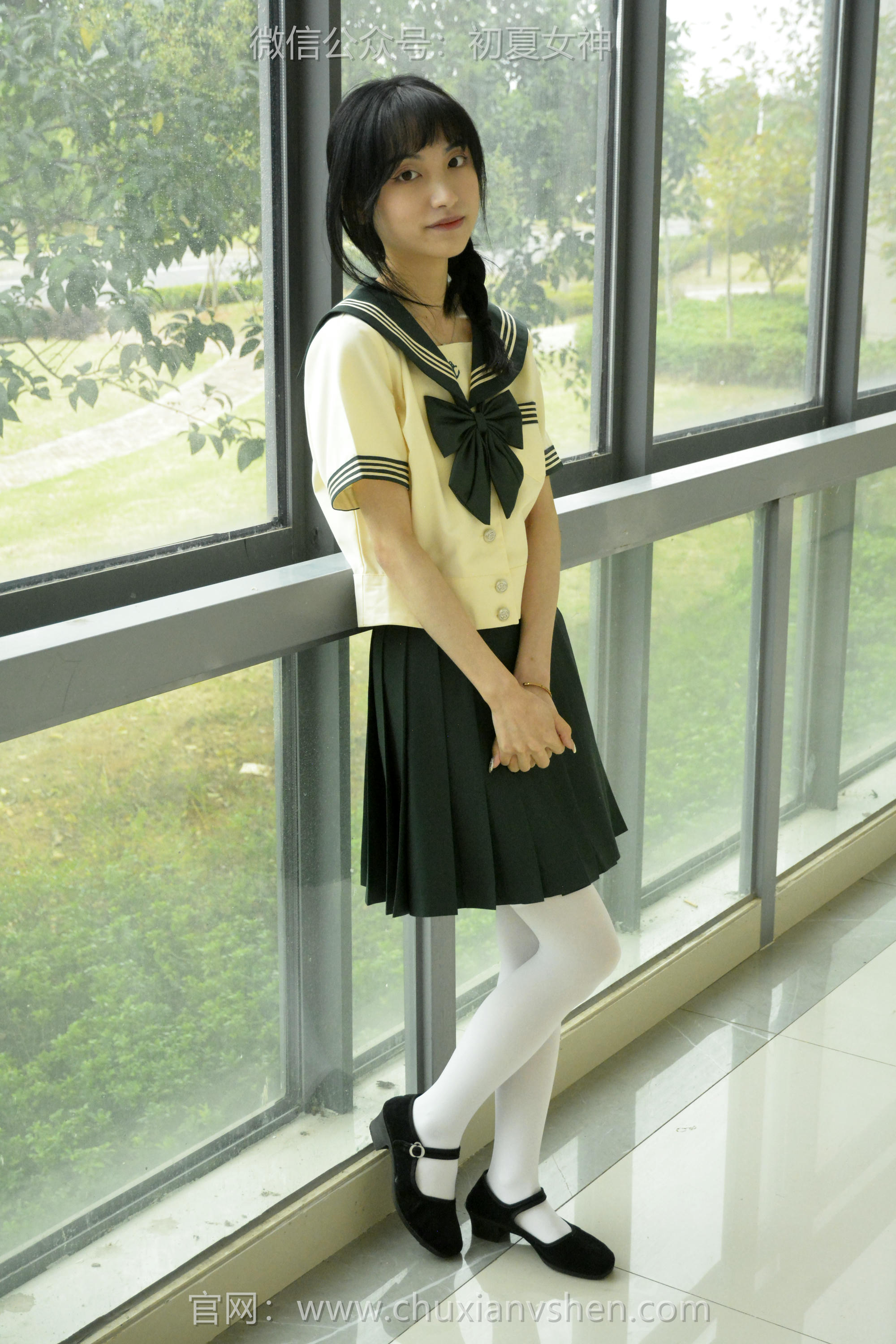 初夏女神 NO.237 柒柒~【绿色水手服】刚入手的水手服是时候展示一趟了 [140P1V 4.76 GB]_第5集