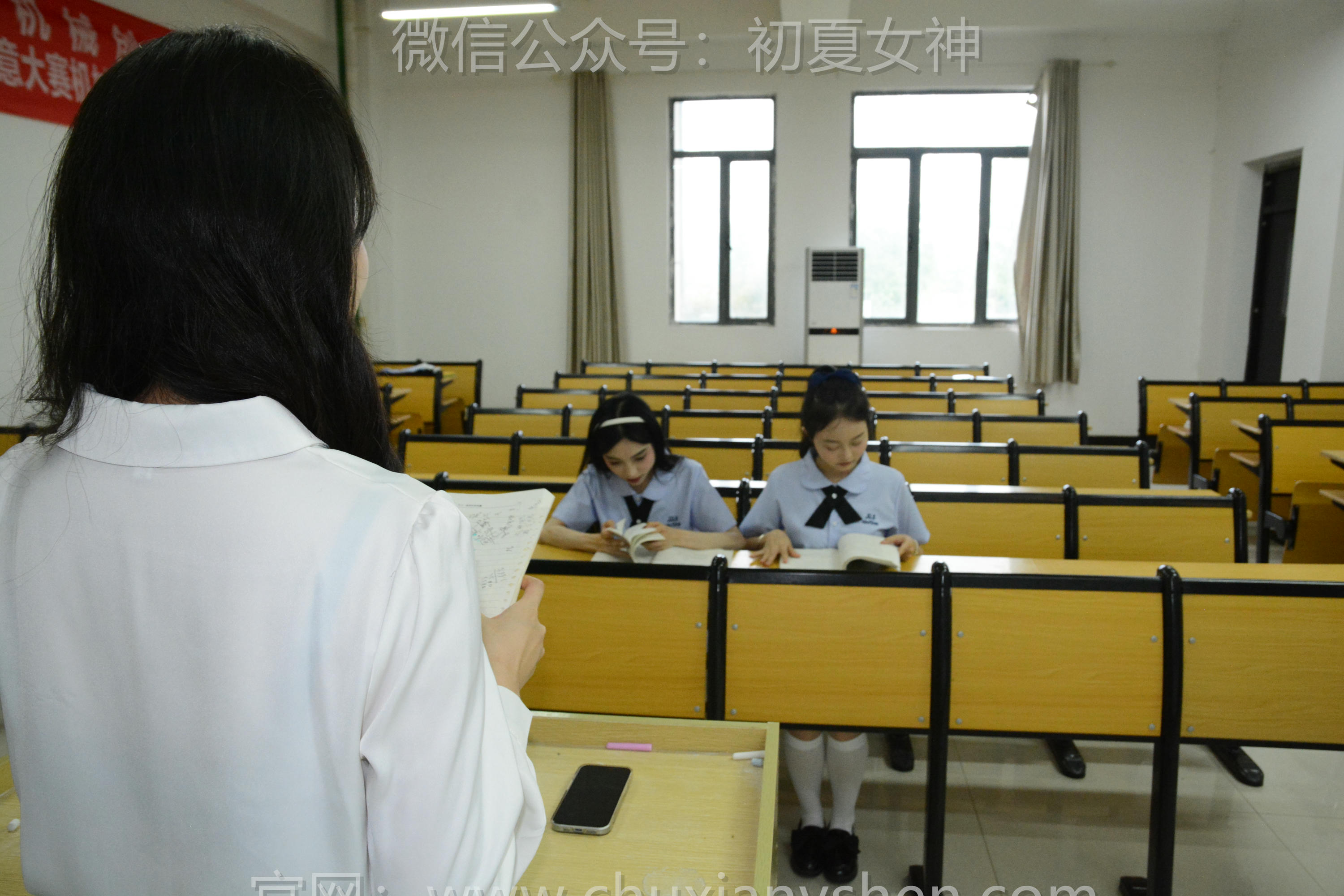 初夏女神 NO.247 柒柒、双双、环环~《学院之风》[110P1V 5.92GB]_第1集