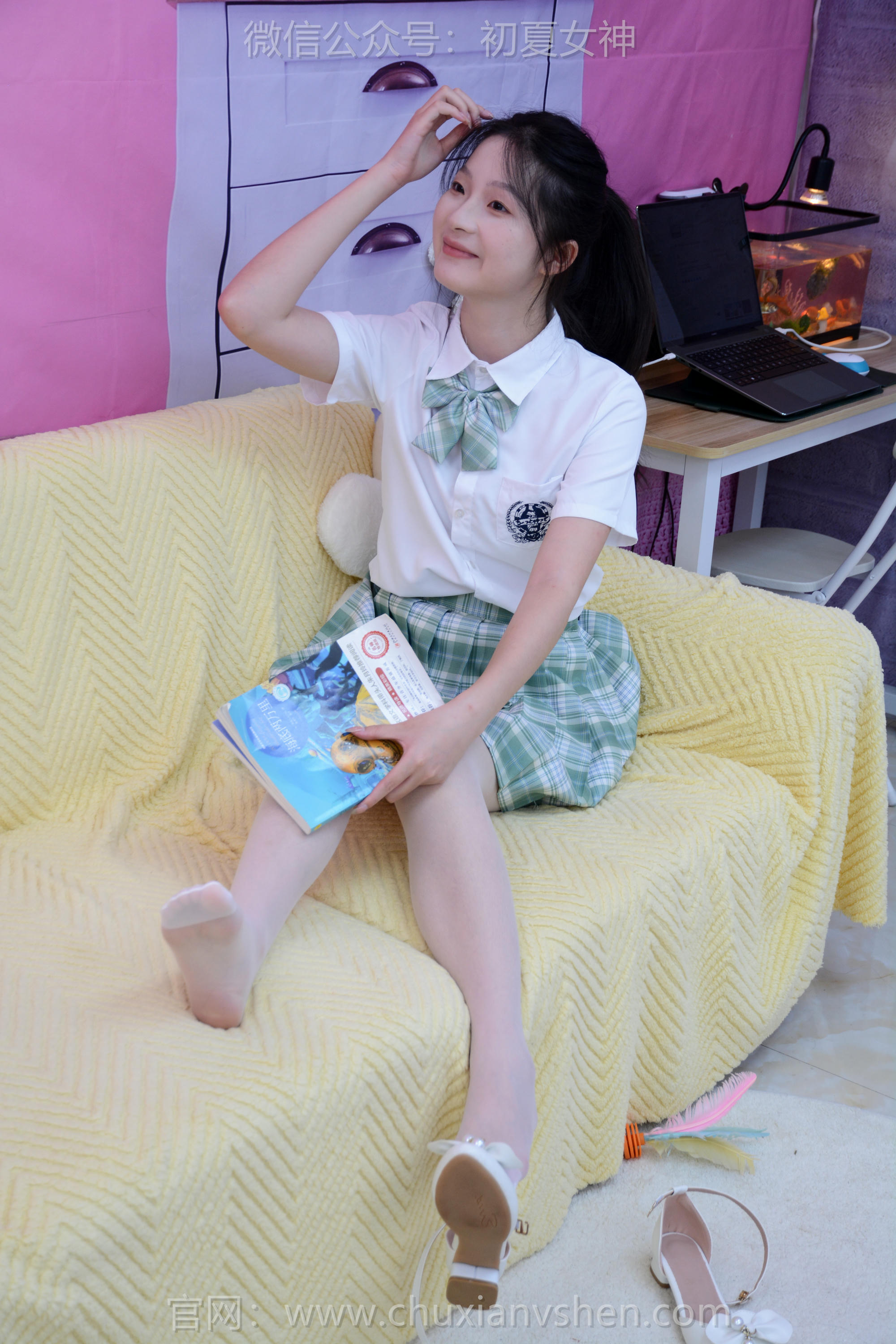 初夏女神 NO.266 266 安妮~【开学快乐】我爱学习，我喜欢读书 [140P1V 4.86 GB]_第4集