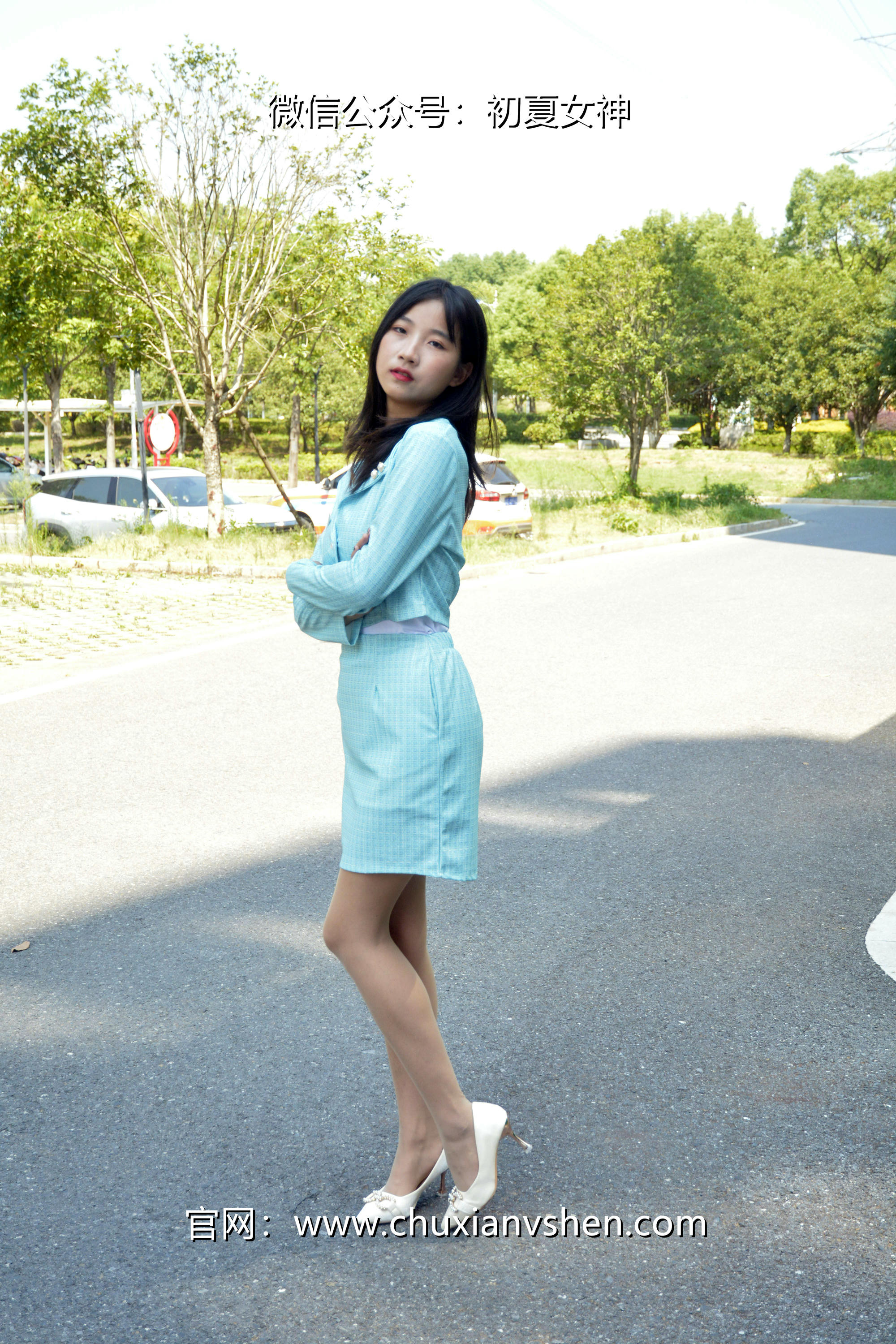 初夏女神 NO.022  点点 浅蓝正装[160P+1V／4.93GB]_第1集