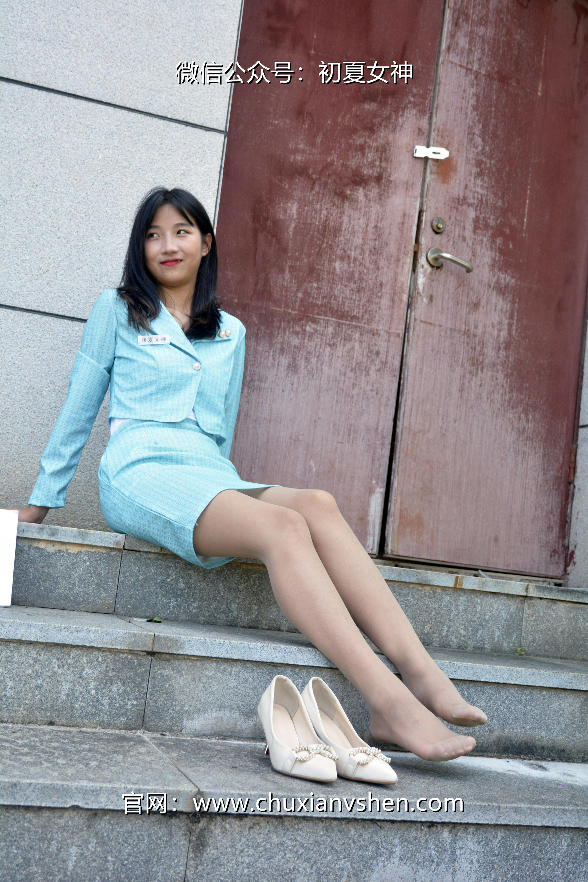 初夏女神 NO.022  点点 浅蓝正装[160P+1V／4.93GB]_第6集