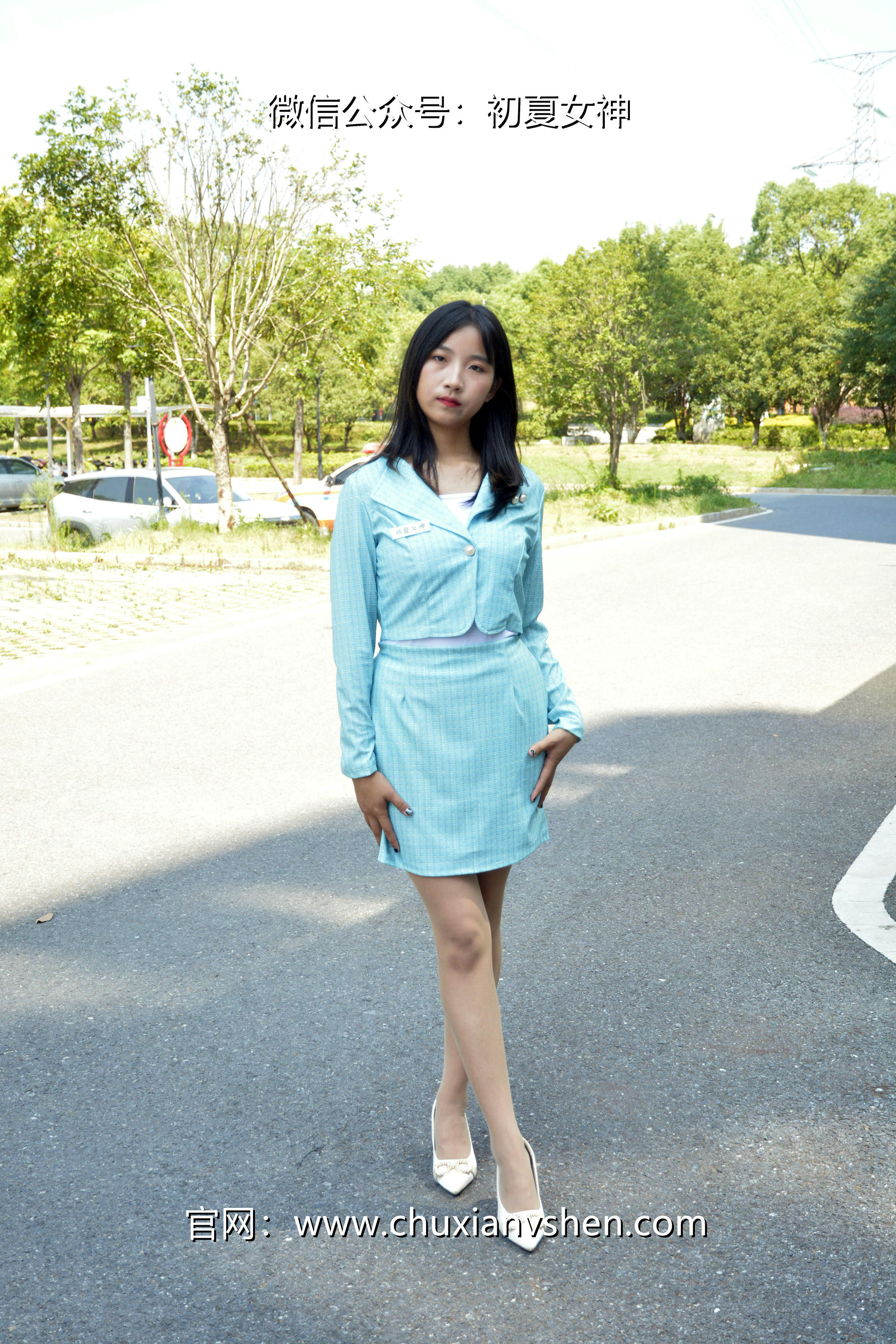 初夏女神 NO.022  点点 浅蓝正装[160P+1V／4.93GB]_第1集