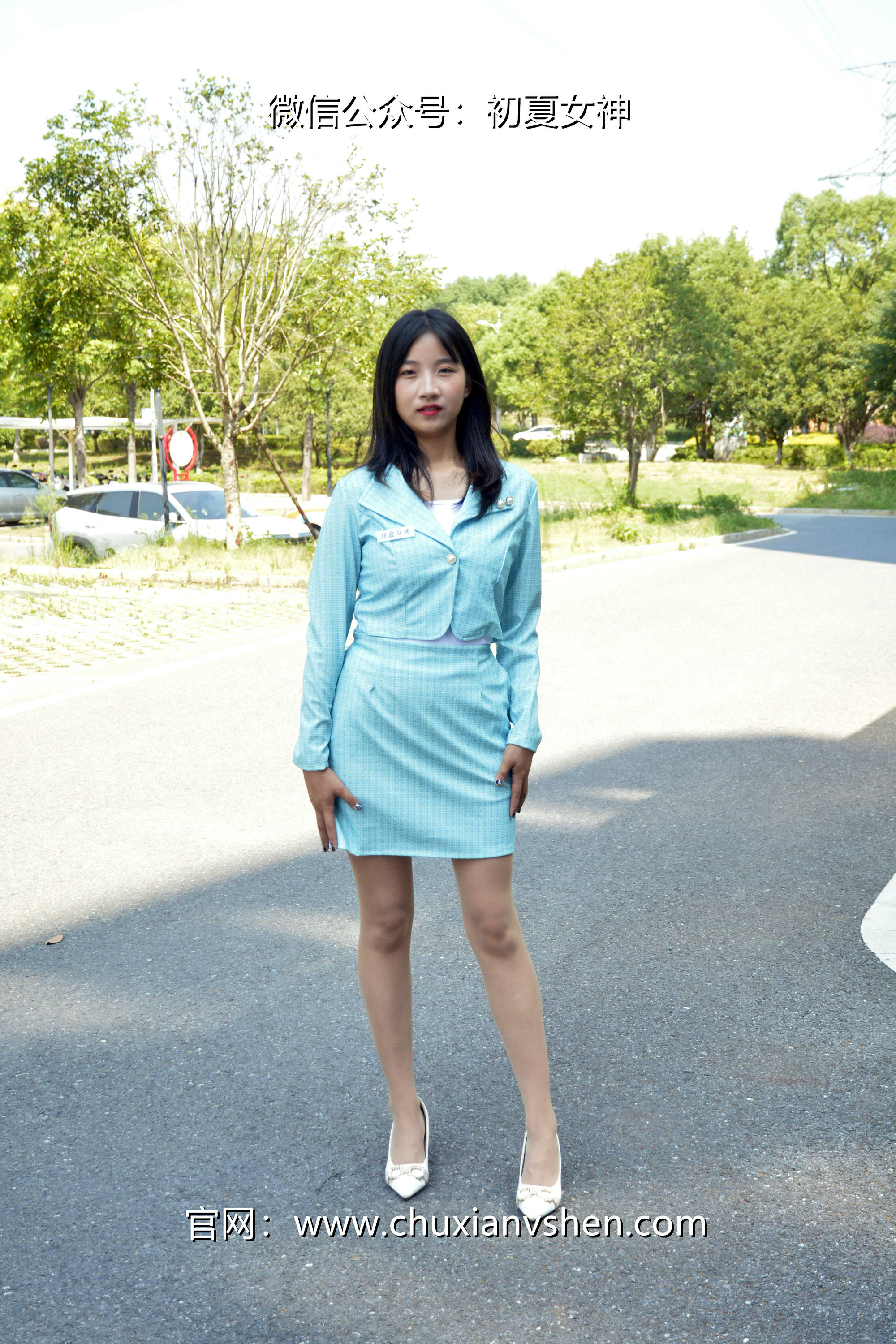 初夏女神 NO.022  点点 浅蓝正装[160P+1V／4.93GB]_第1集