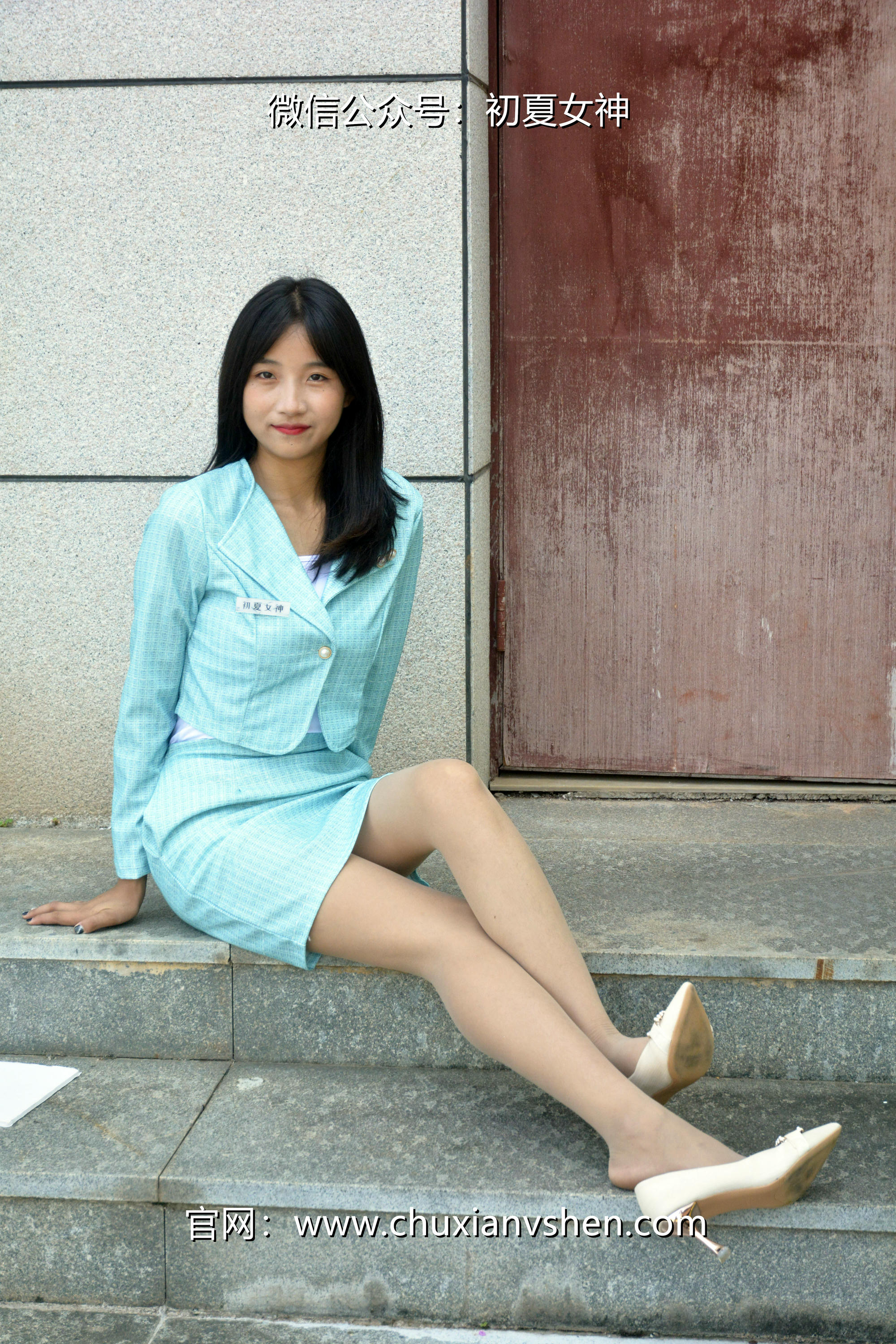 初夏女神 NO.022  点点 浅蓝正装[160P+1V／4.93GB]_第4集