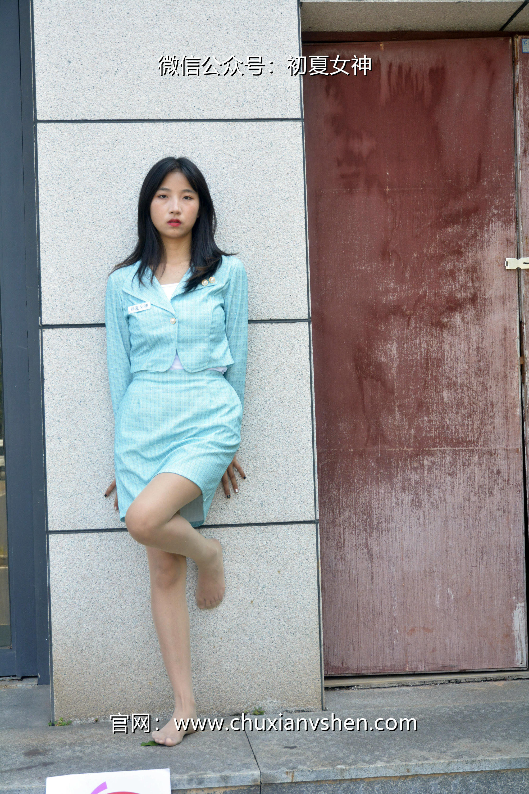 初夏女神 NO.022  点点 浅蓝正装[160P+1V／4.93GB]_第5集