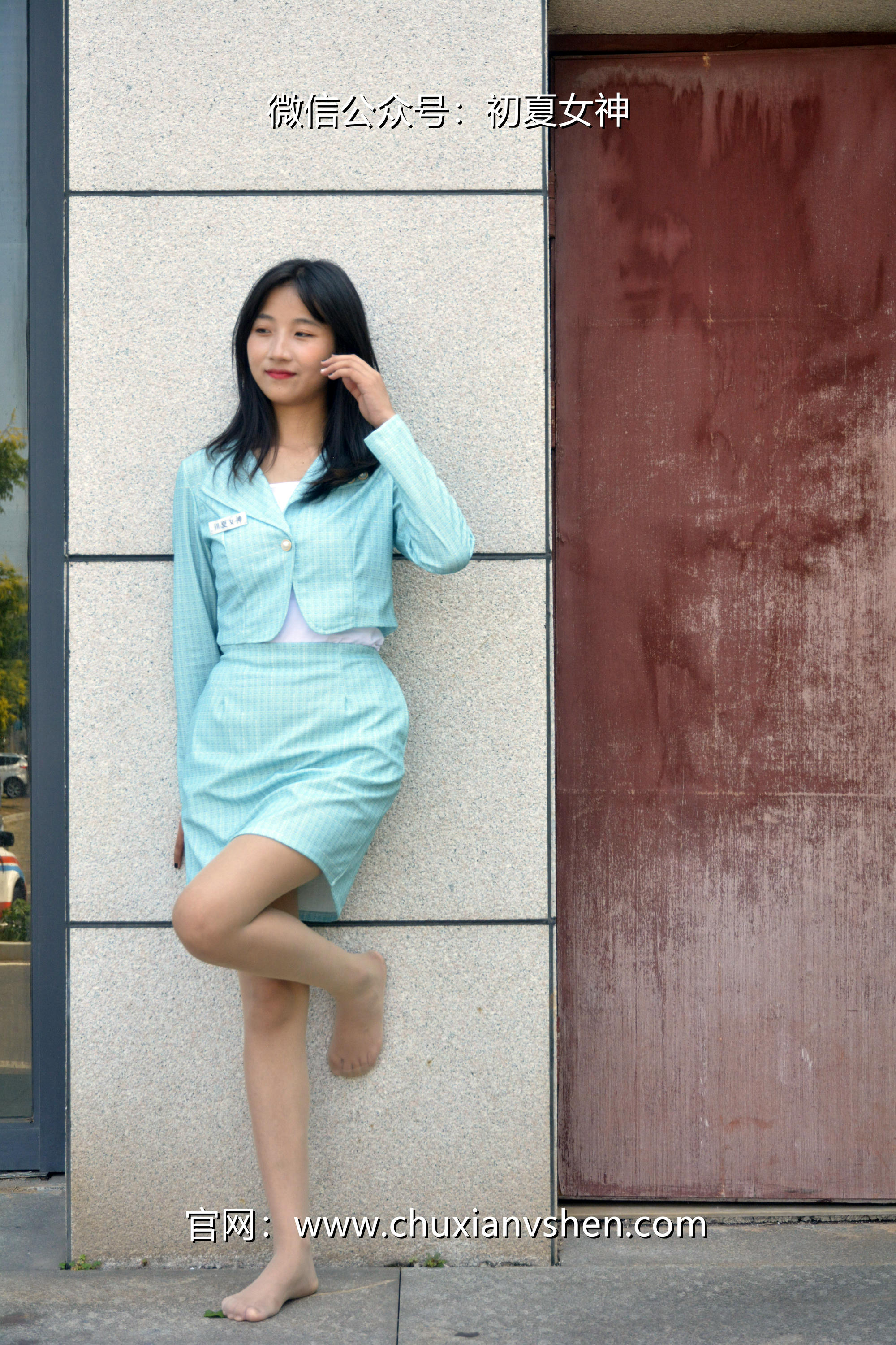 初夏女神 NO.022  点点 浅蓝正装[160P+1V／4.93GB]_第5集