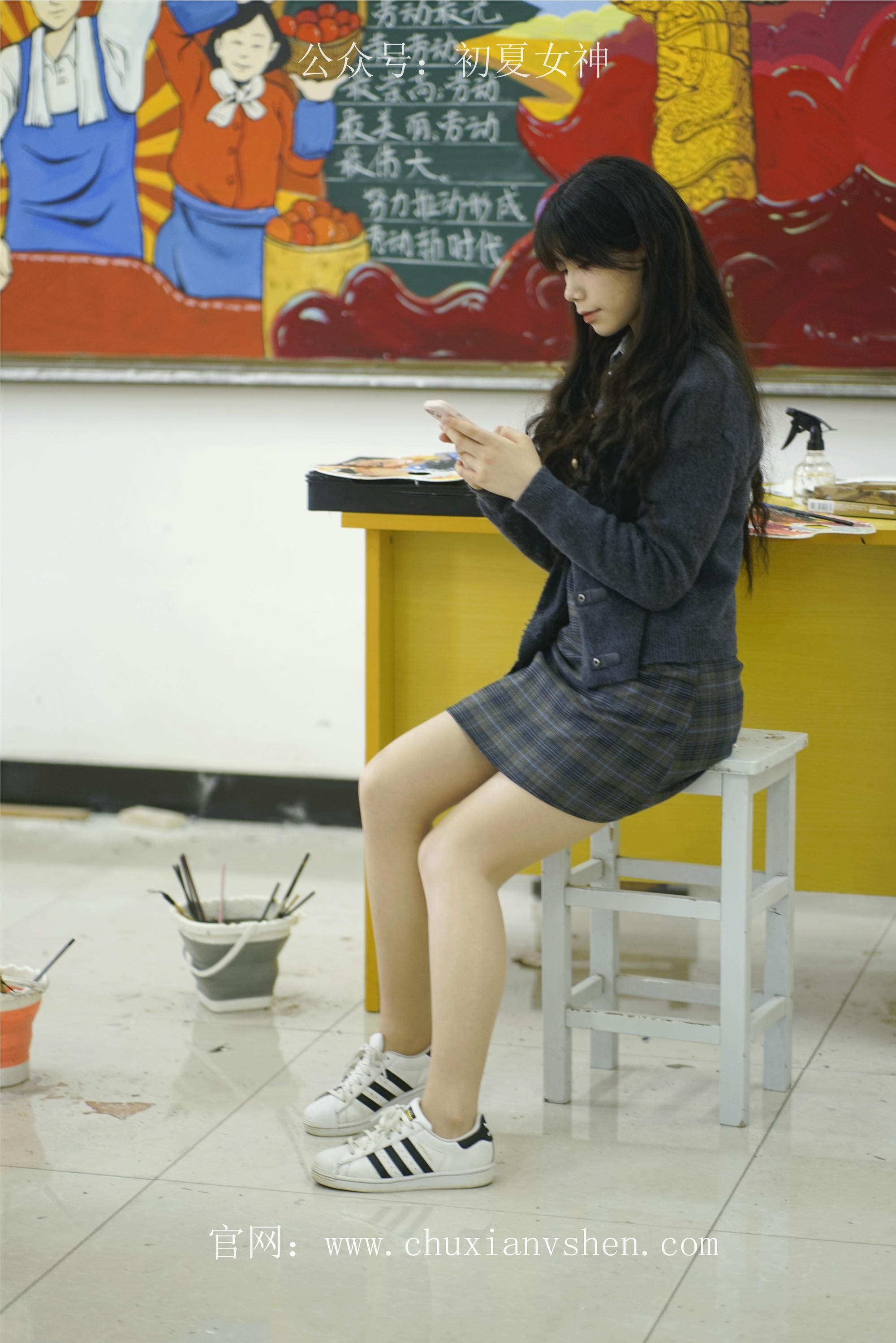 初夏女神 NO.068 欢欢 新晋学妹-校园游览[158P+1V／5.64GB]_第5集