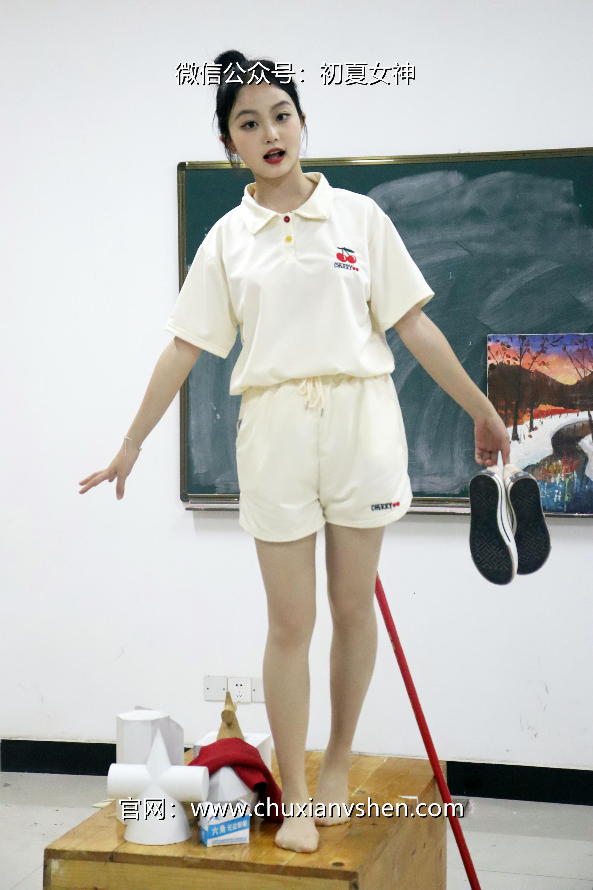 初夏女神 NO.078 双双 打扫教室[145P+1V／5.13GB]_第7集