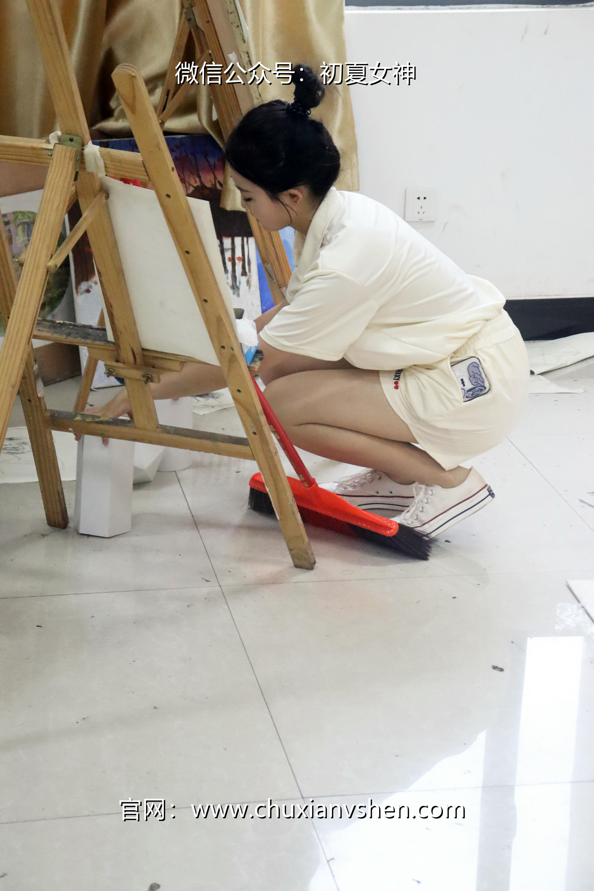 初夏女神 NO.078 双双 打扫教室[145P+1V／5.13GB]_第3集