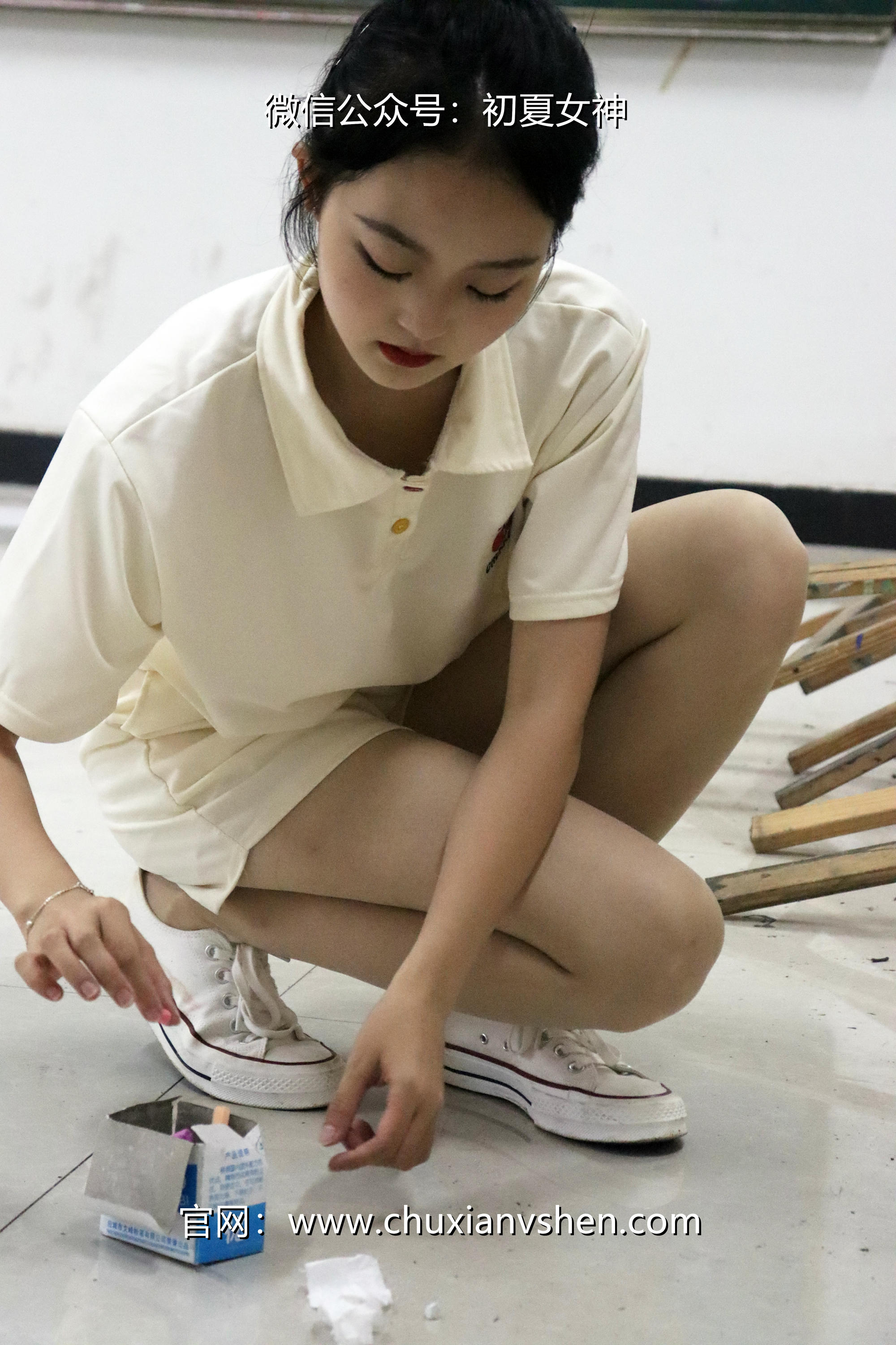 初夏女神 NO.078 双双 打扫教室[145P+1V／5.13GB]_第5集