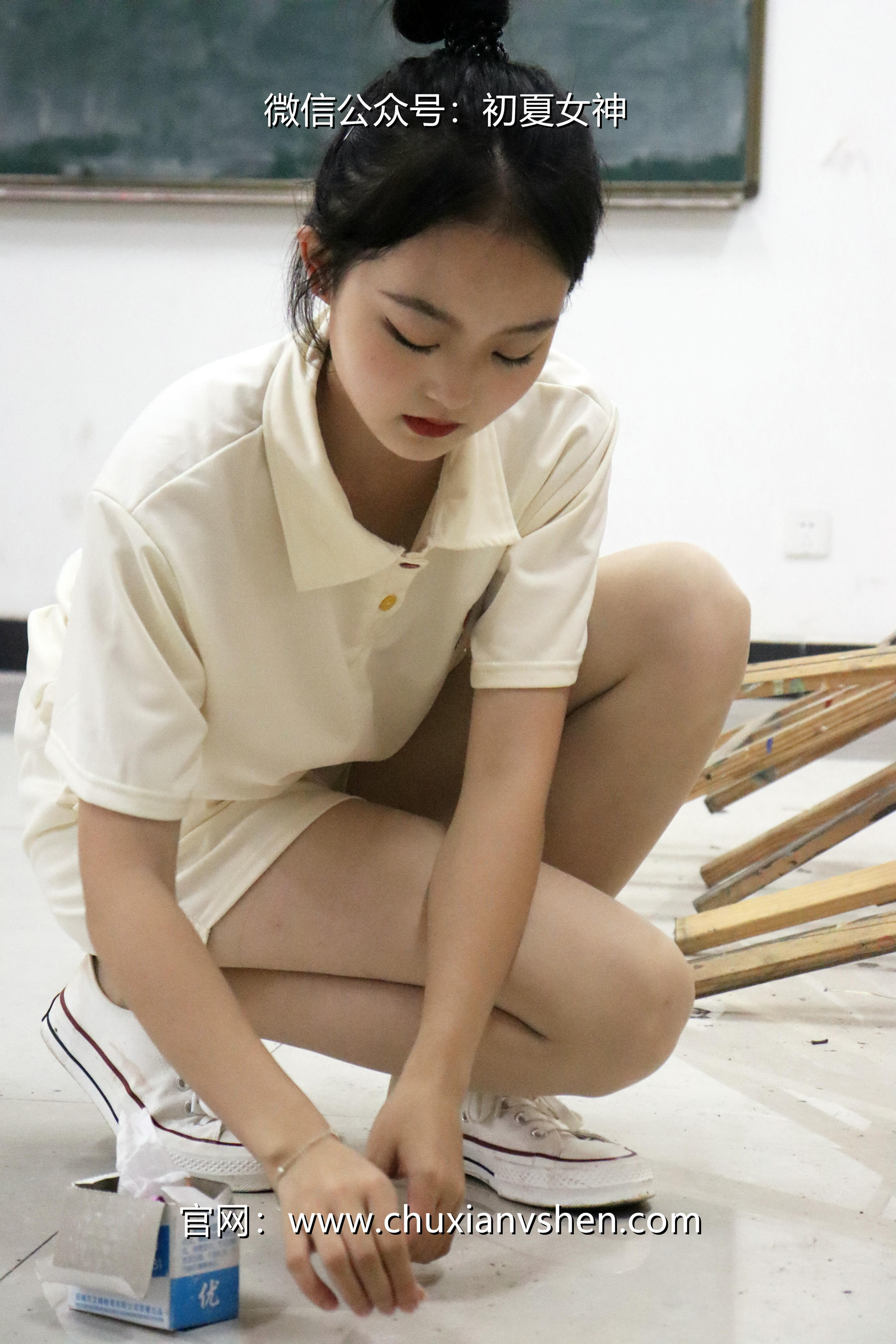 初夏女神 NO.078 双双 打扫教室[145P+1V／5.13GB]_第5集