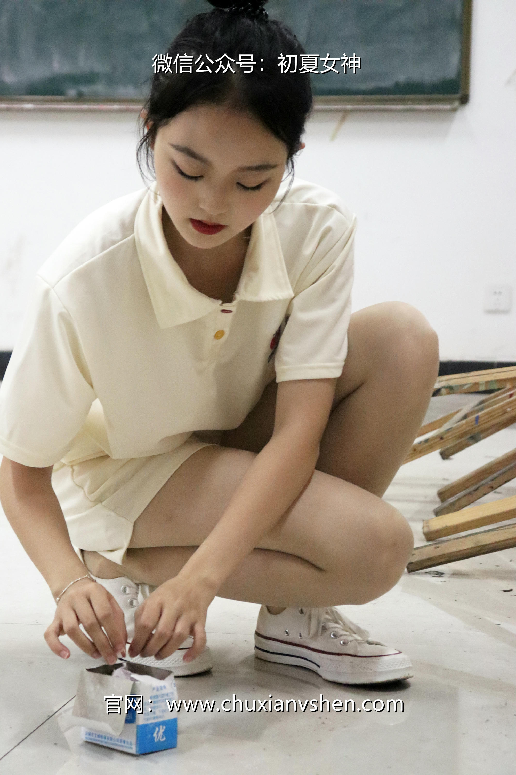 初夏女神 NO.078 双双 打扫教室[145P+1V／5.13GB]_第5集