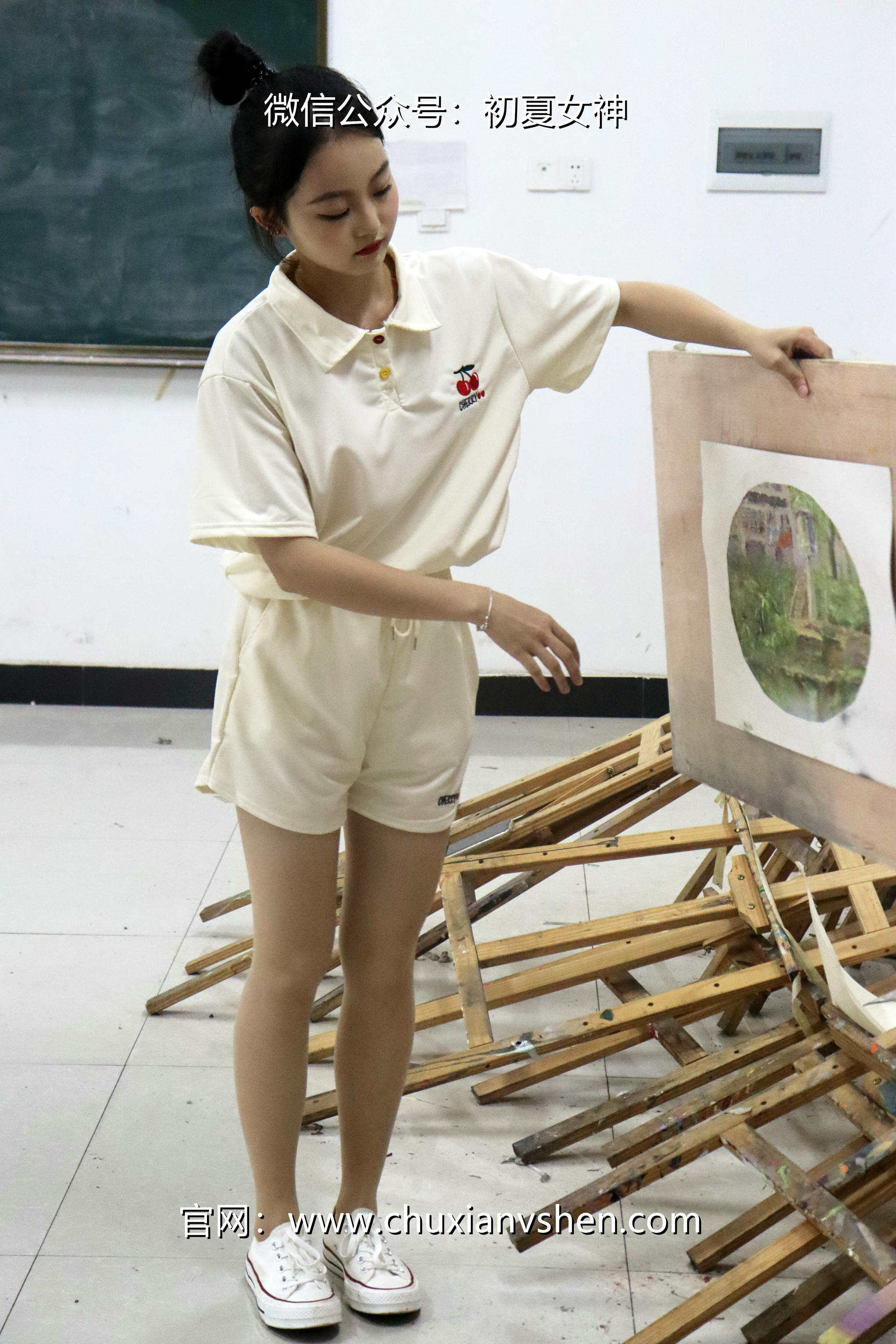 初夏女神 NO.078 双双 打扫教室[145P+1V／5.13GB]_第5集