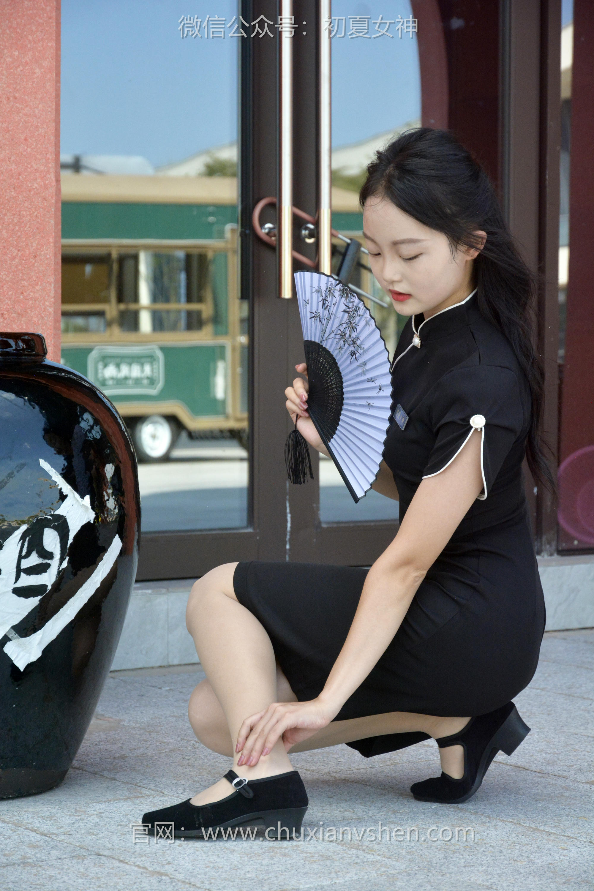 初夏女神 NO.079 双双 黑色旗袍[140P+1V／5.39GB]_第4集