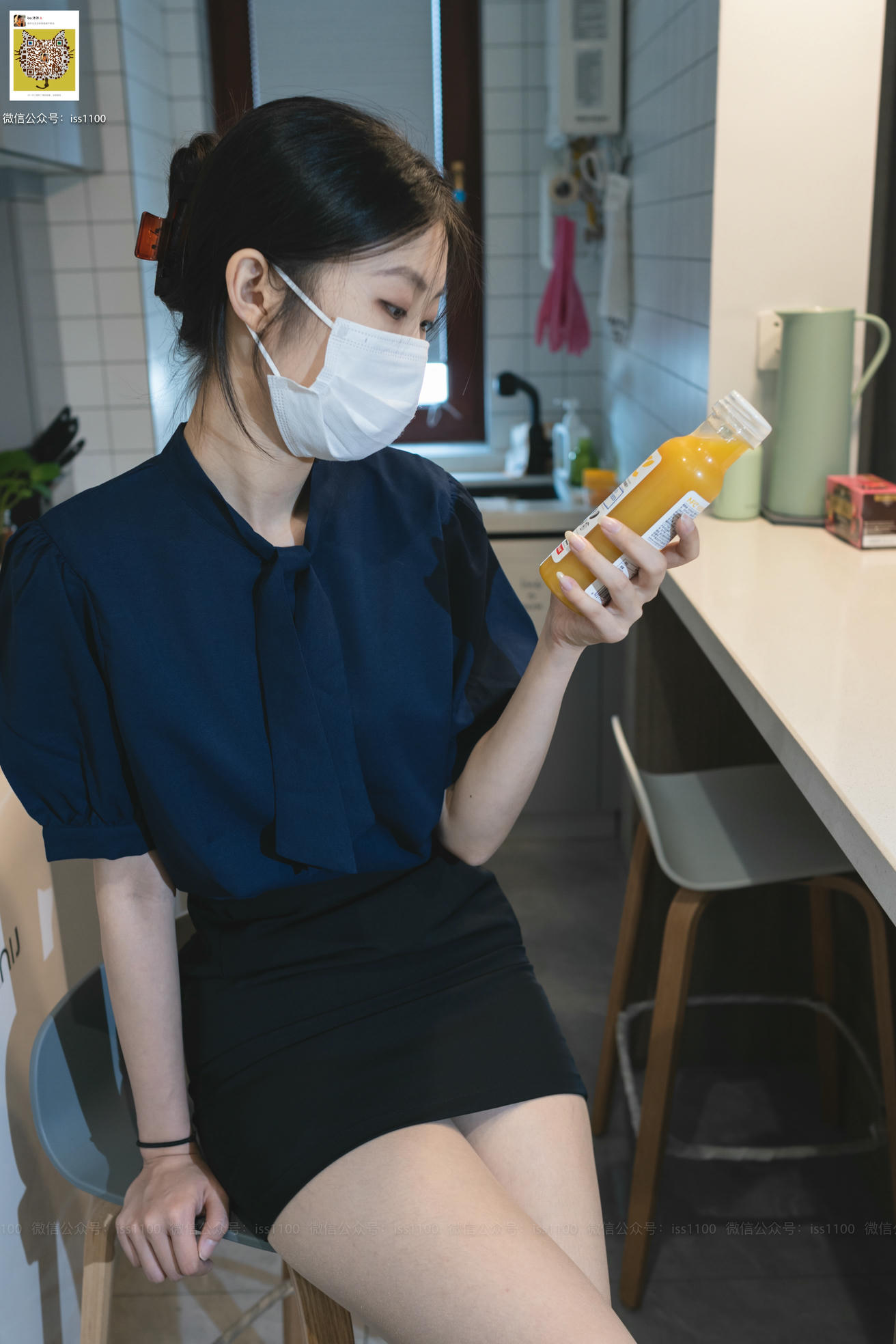 ISS系列 NO.017 美晗 蓝色衬衫 [101P+1V0.599G]_第6集