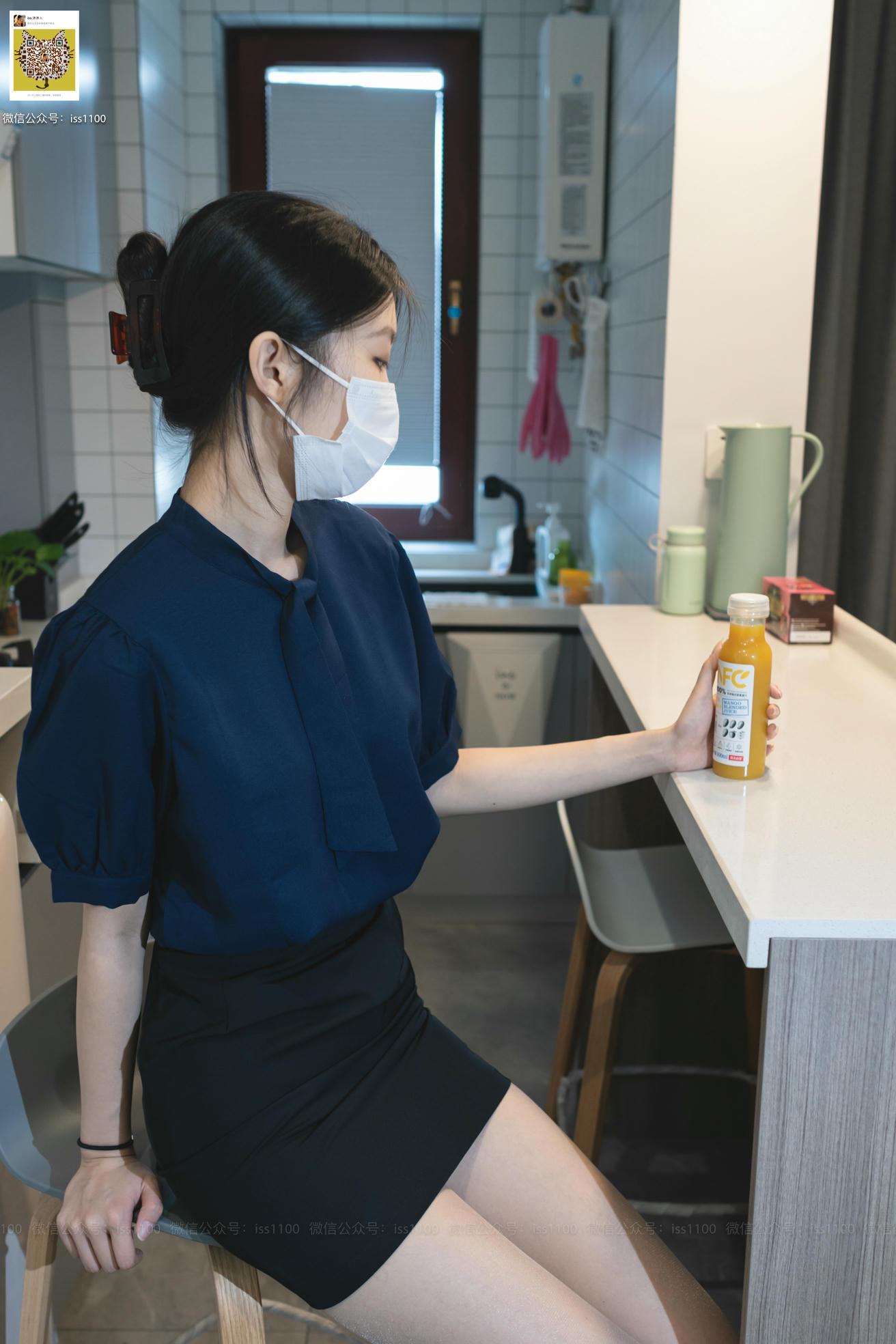 ISS系列 NO.017 美晗 蓝色衬衫 [101P+1V0.599G]_第2集