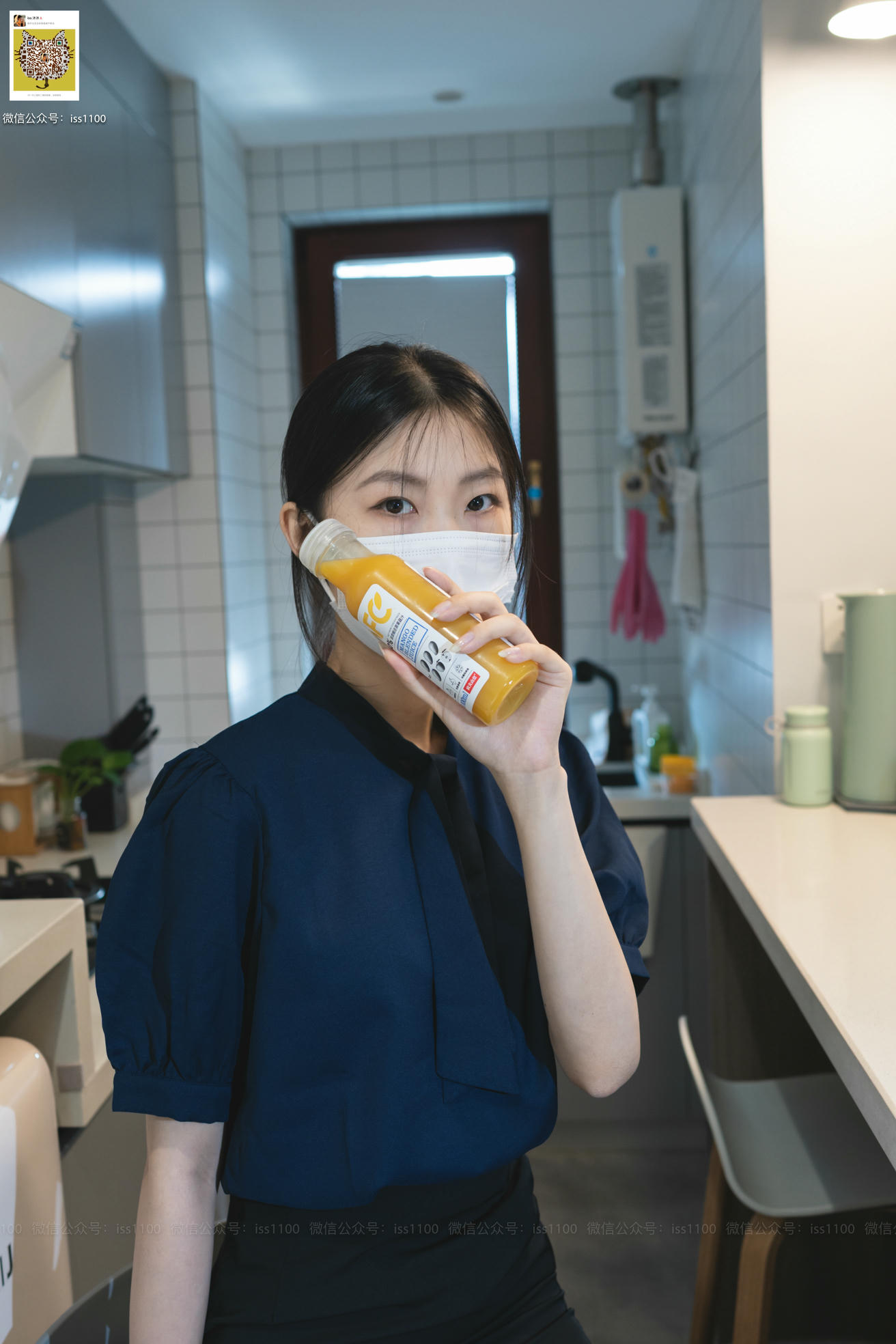 ISS系列 NO.017 美晗 蓝色衬衫 [101P+1V0.599G]_第2集