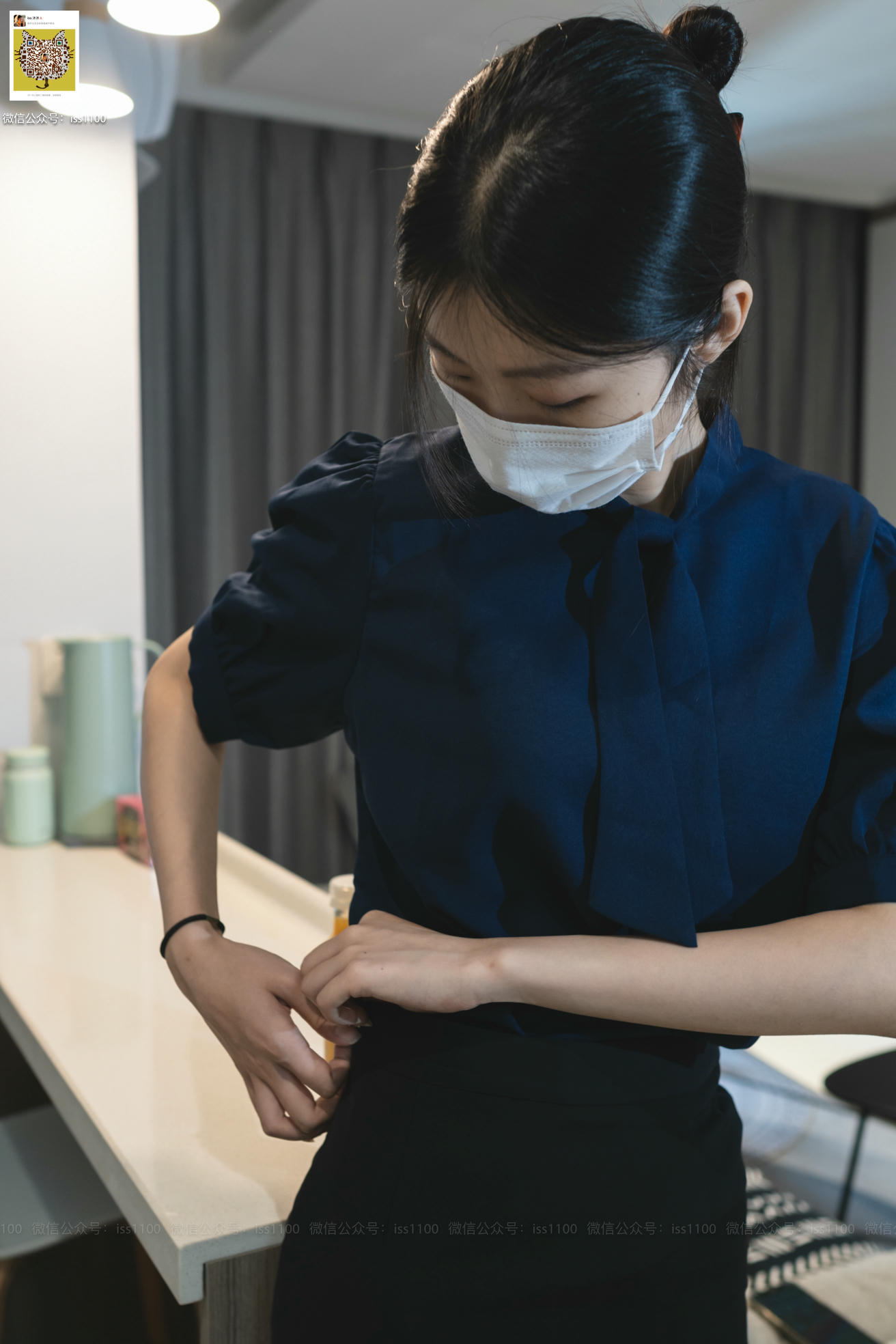 ISS系列 NO.017 美晗 蓝色衬衫 [101P+1V0.599G]_第3集