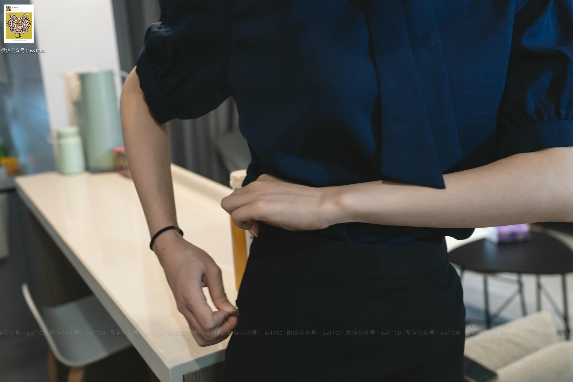 ISS系列 NO.017 美晗 蓝色衬衫 [101P+1V0.599G]_第3集