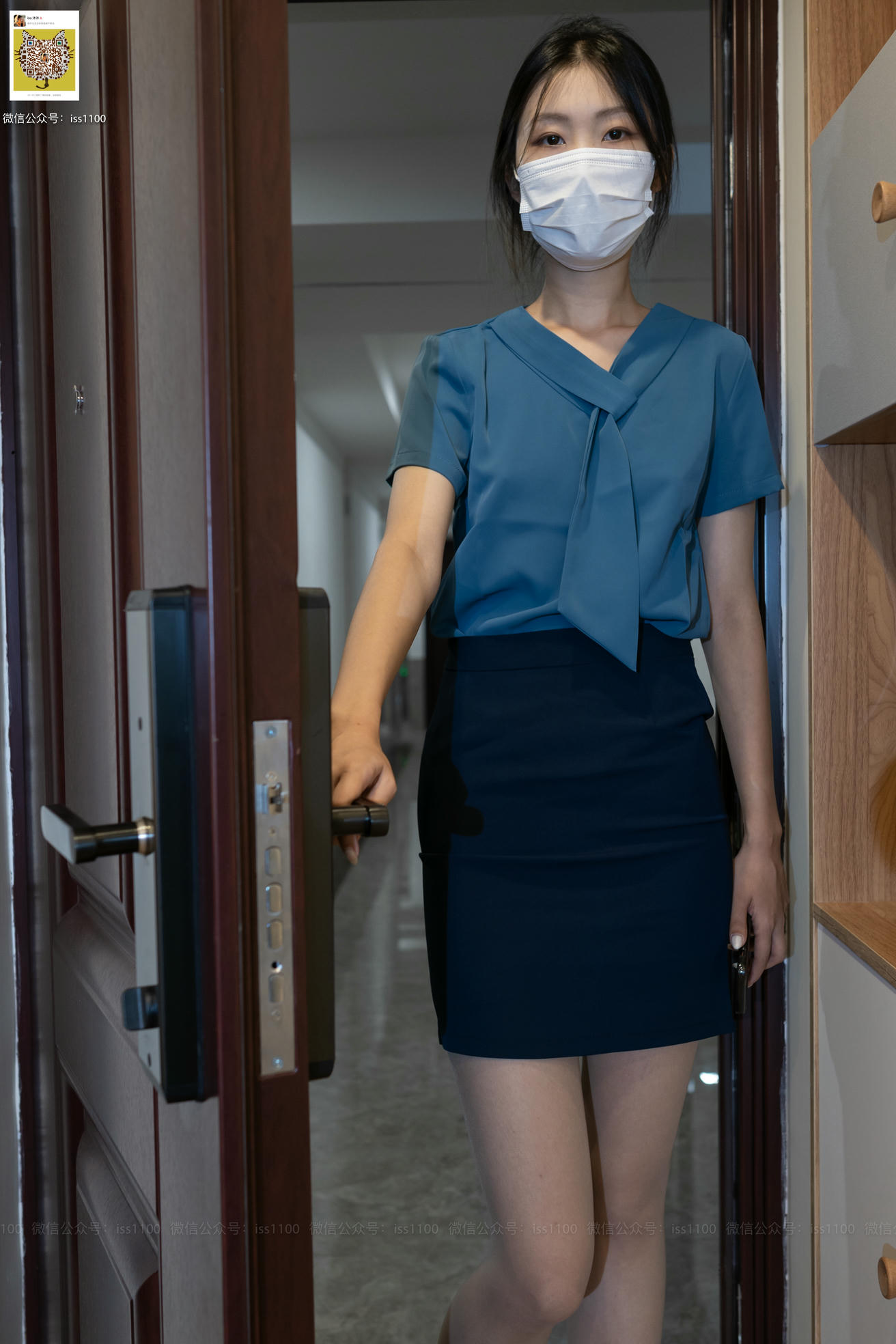 ISS系列 NO.018 美晗 蓝正装 [135P+1V0.793G]_第1集