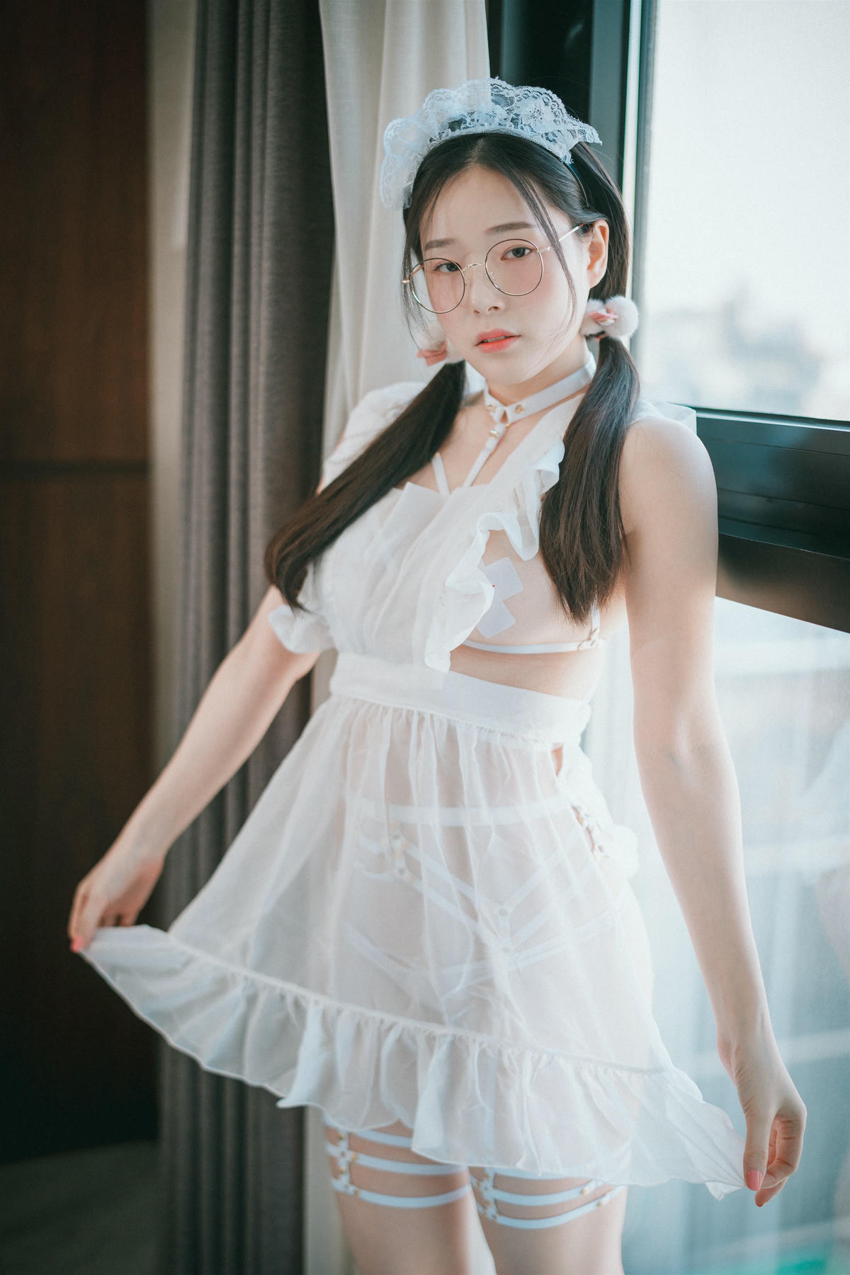 韩国美女-DJAWA Photo Vol.0225 - Pia (피아) - Sheer Chiffon Apron [66P 89MB]_第3集