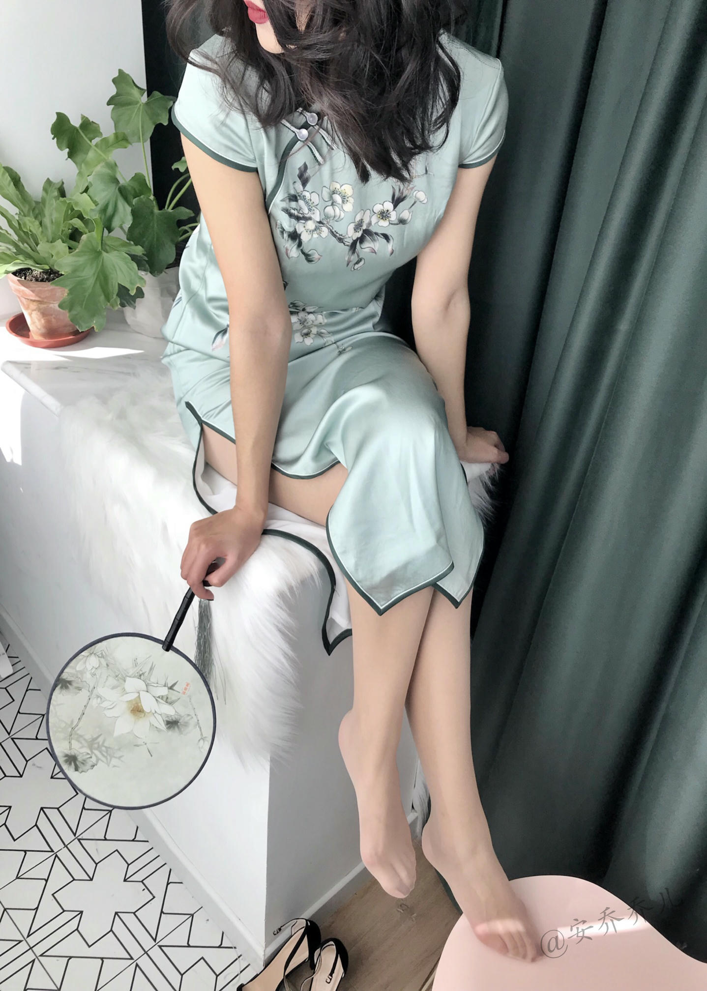 安乔乔 NO.017 旗袍肉丝 [110P+407M]_第5集