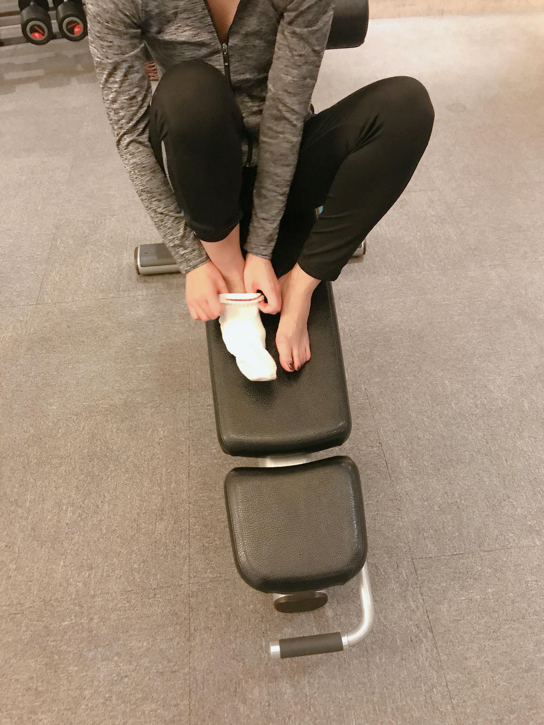 安乔乔 NO.019 健身房白袜 [135P+468M]_第5集