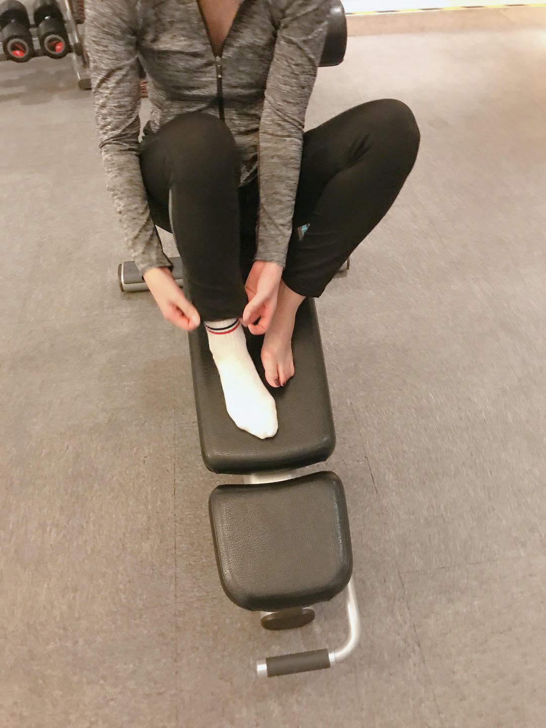 安乔乔 NO.019 健身房白袜 [135P+468M]_第5集