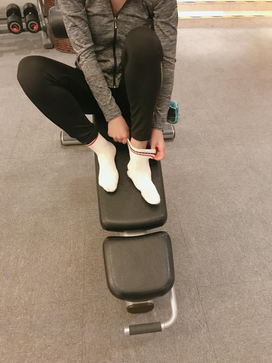 安乔乔 NO.019 健身房白袜 [135P+468M]_第5集