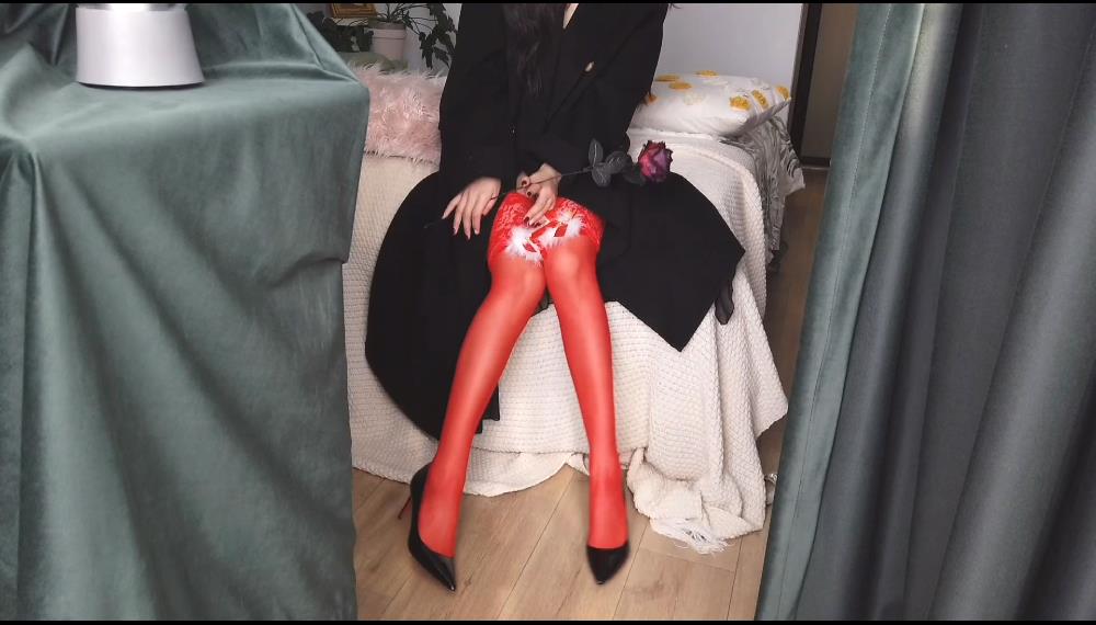 安乔乔 NO.035 睡衣红丝 [1V+1.31G]_第1集