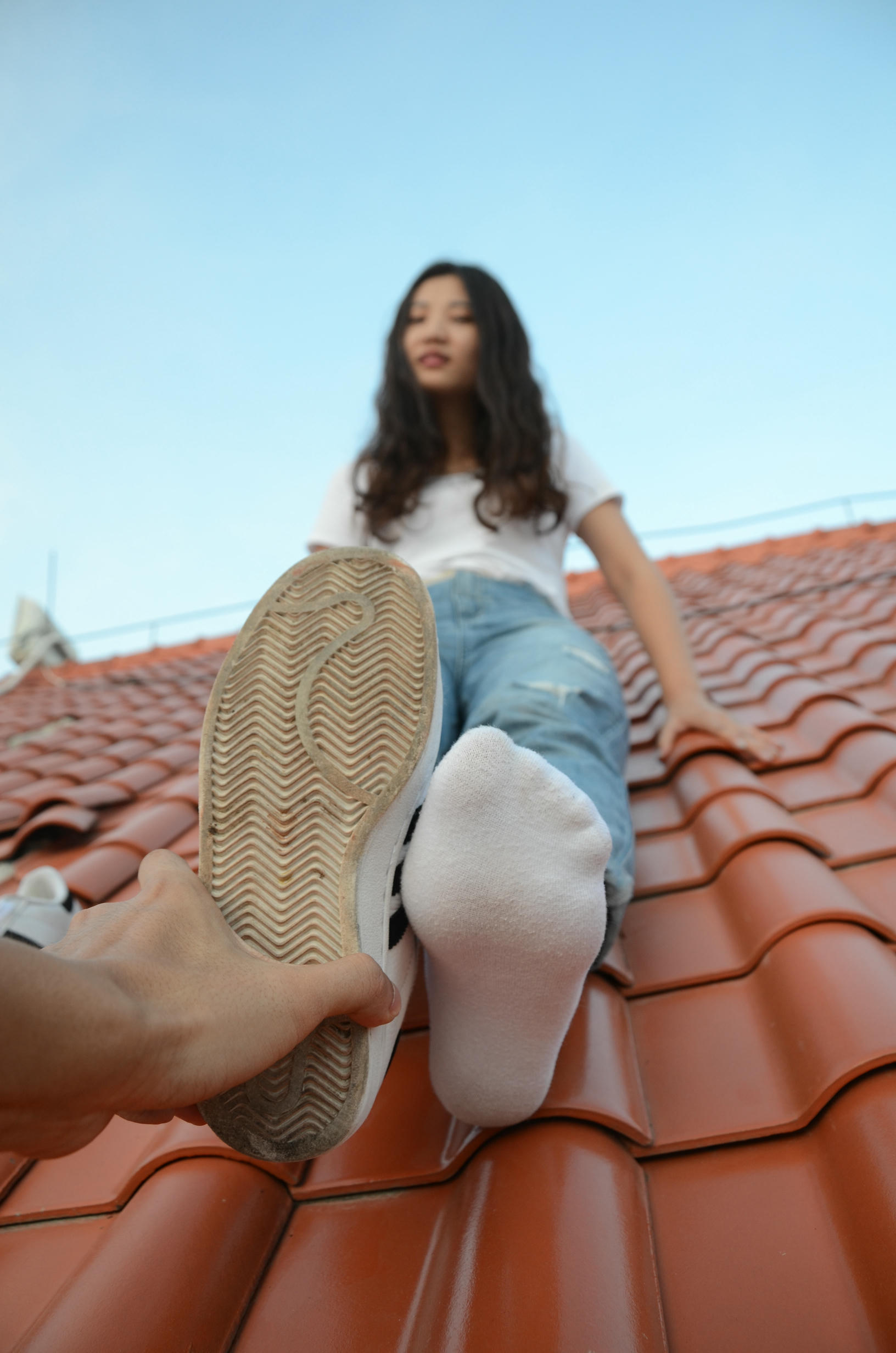 [战前女神] 恋足美腿棉袜女神级摄影套图 2015.06.11特辑 [102P+187M]_第2集